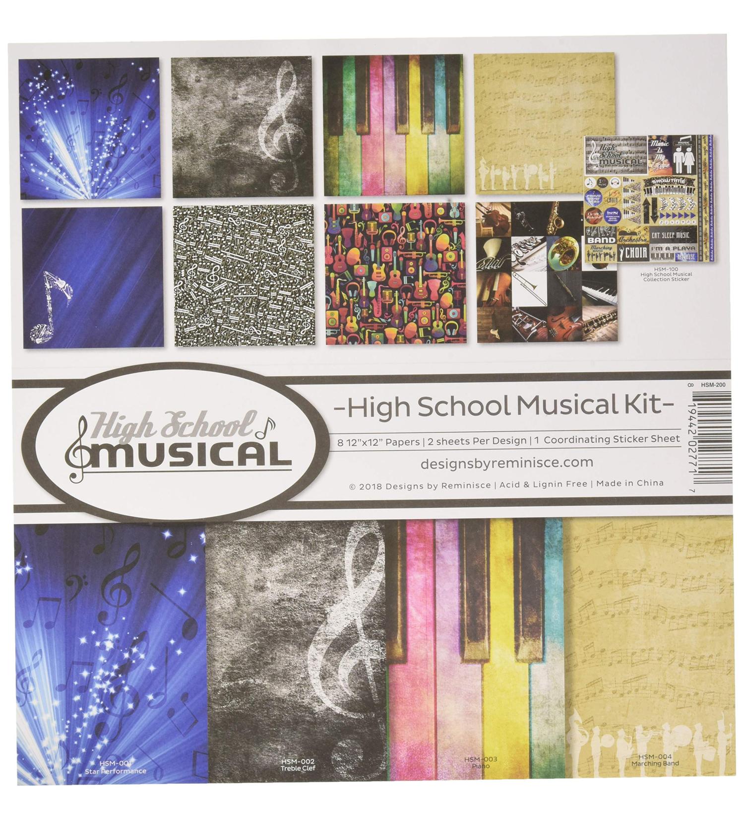 Reminisce (REMBC) High School Musical Scrapbook Collection Kit, Multi Color Palette