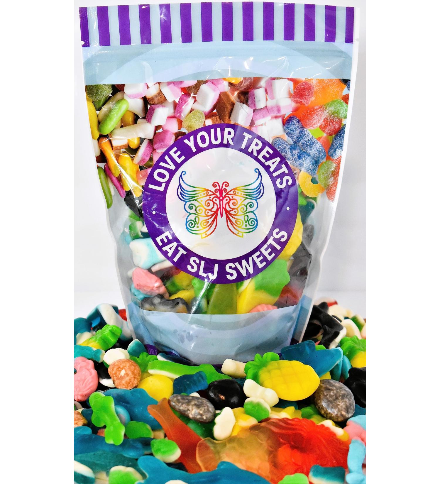 1kg Sea Life Mix (Sea Creatures) - Large Bag of Chewy Gummy Candy Jelly Treats