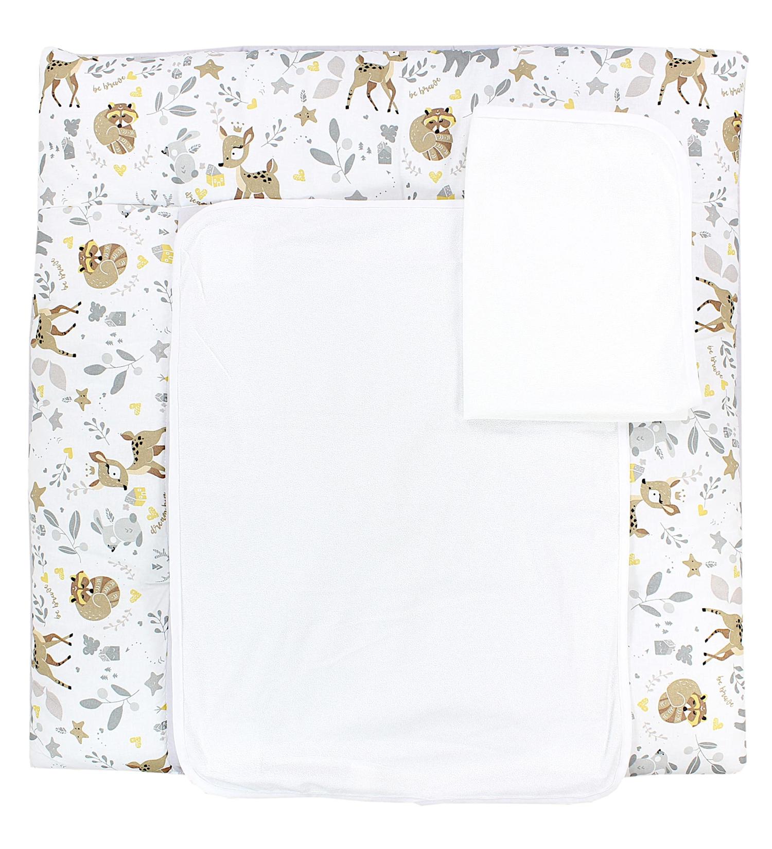 TupTam Changing Mat with 2 Terry Cloth Covers - Wild Animals Design 65 x 75 cm | Model MAR02579 - International Shipping Available - Buy Online on SooperMarket.com