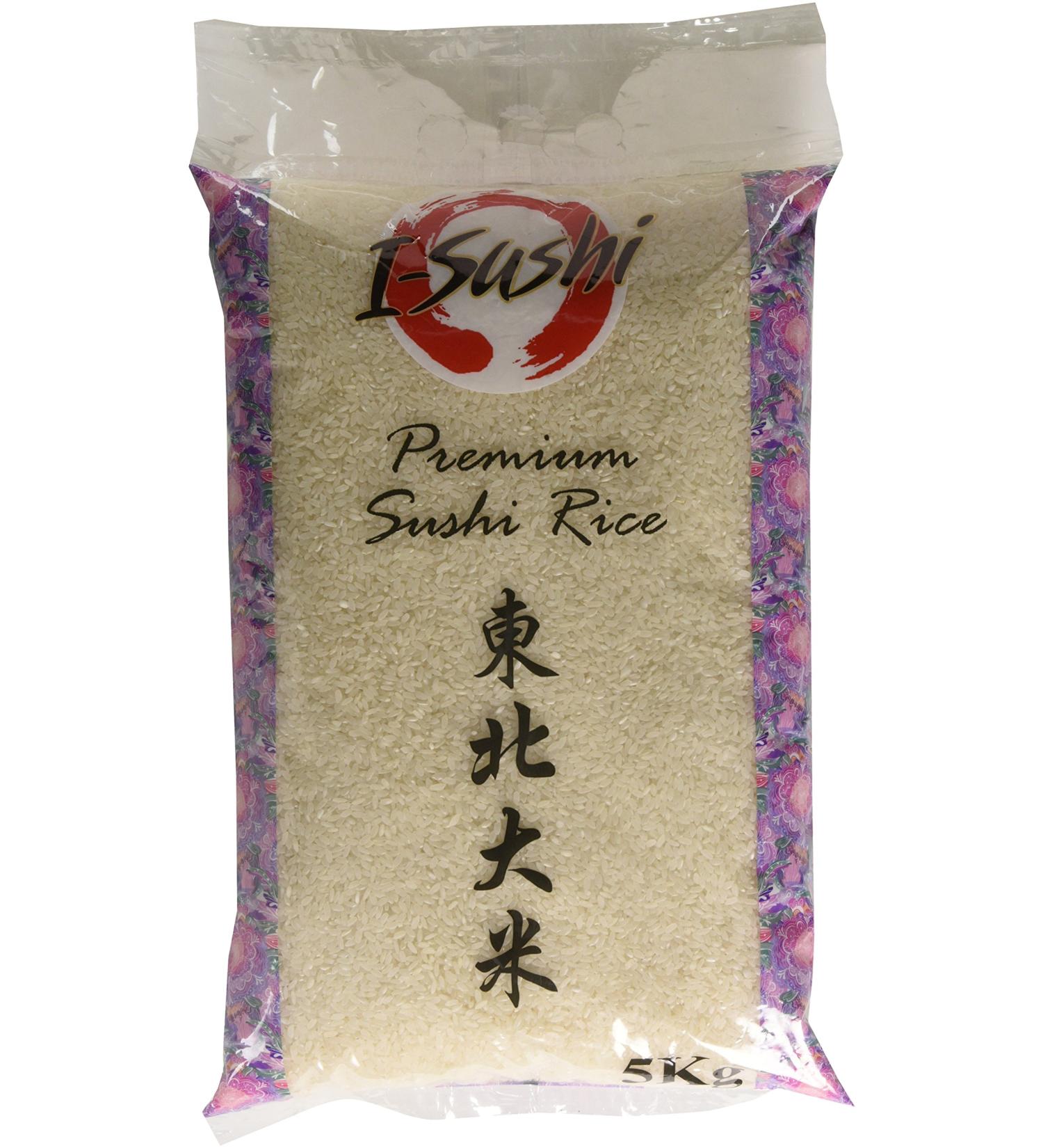 I Sushi Premium Sushi Rice 5kg - Authentic Japanese Rice for Perfect Sushi Rolls - Buy Online on SooperMarket.com