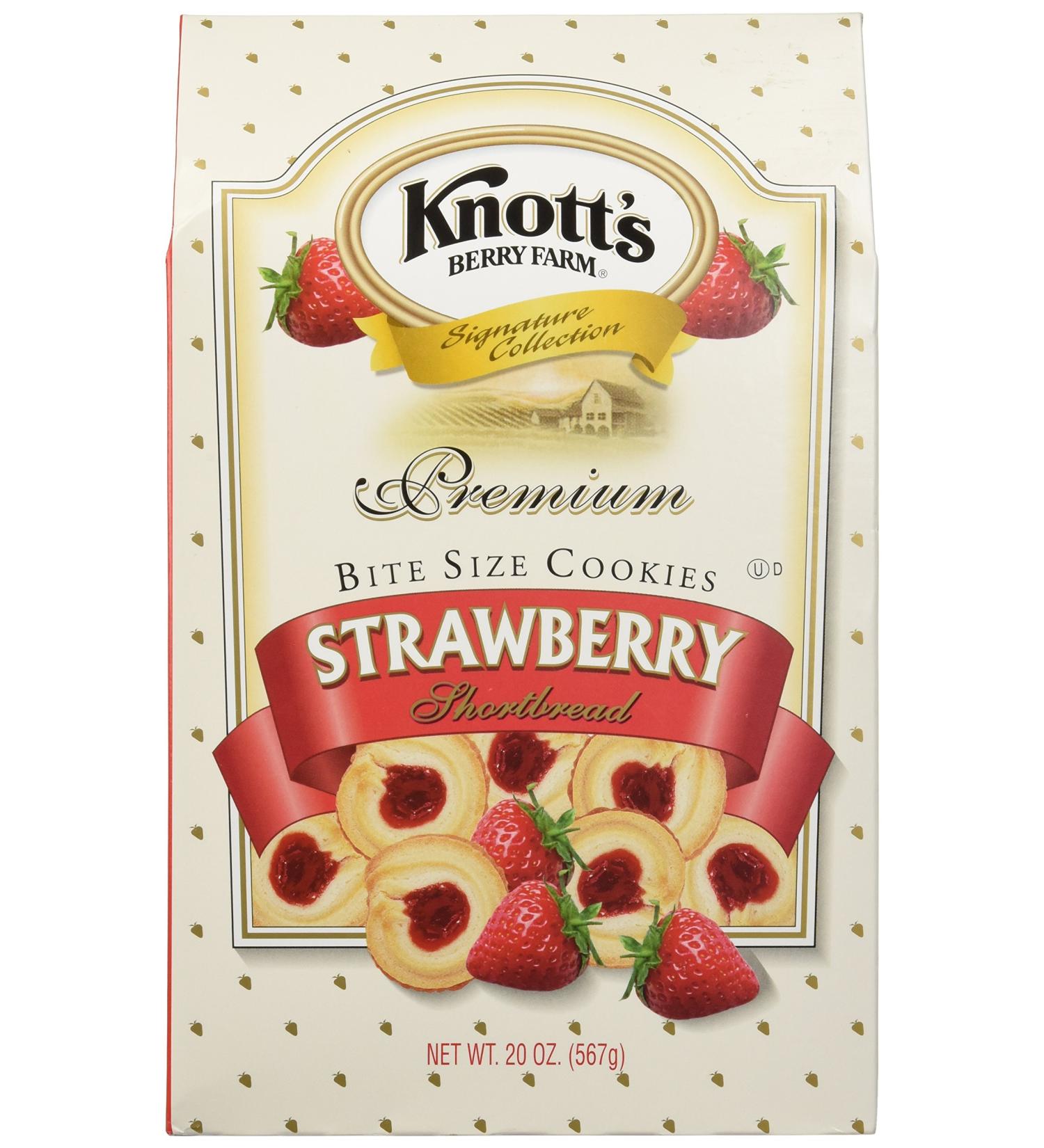 Knott's Berry Farm Premium Strawberry Shortbread Cookies - 20 oz Gift Box - Buy Online on SooperMarket.com