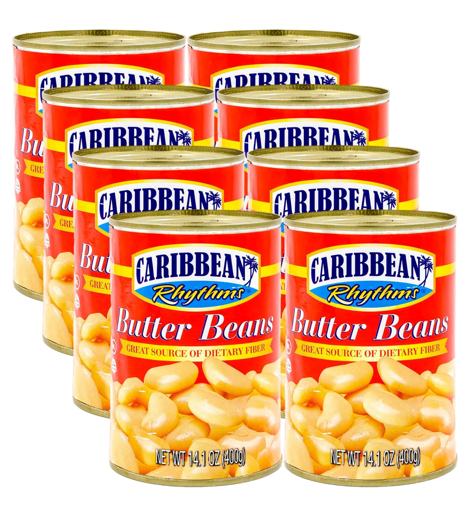 CARIBBEAN RHYTHMS Butter Beans - Pack of 8 | Delicious and Nutritious Legumes - Buy Online on SooperMarket.com