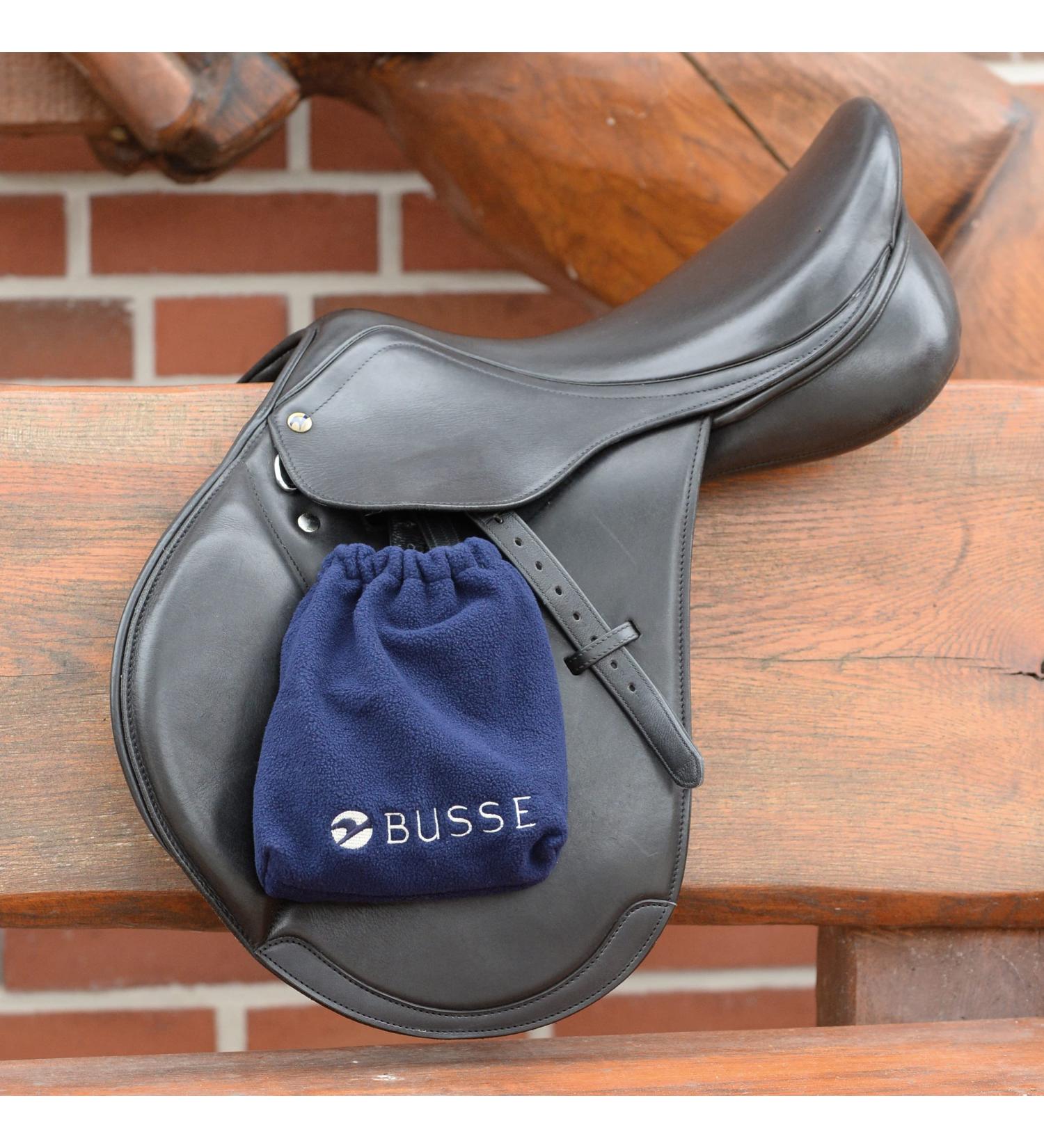 Stirrup protector BUSSE Natural Quick/Easy-snap/navy