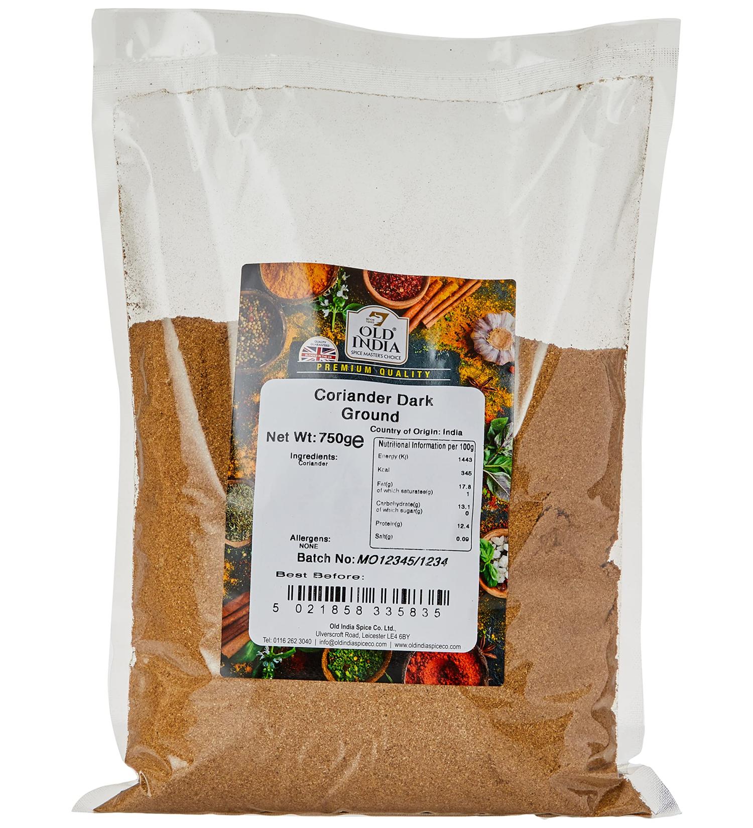 Old India Coriander Dark Ground 750g - Premium Quality Spice - Buy Online on SooperMarket.com