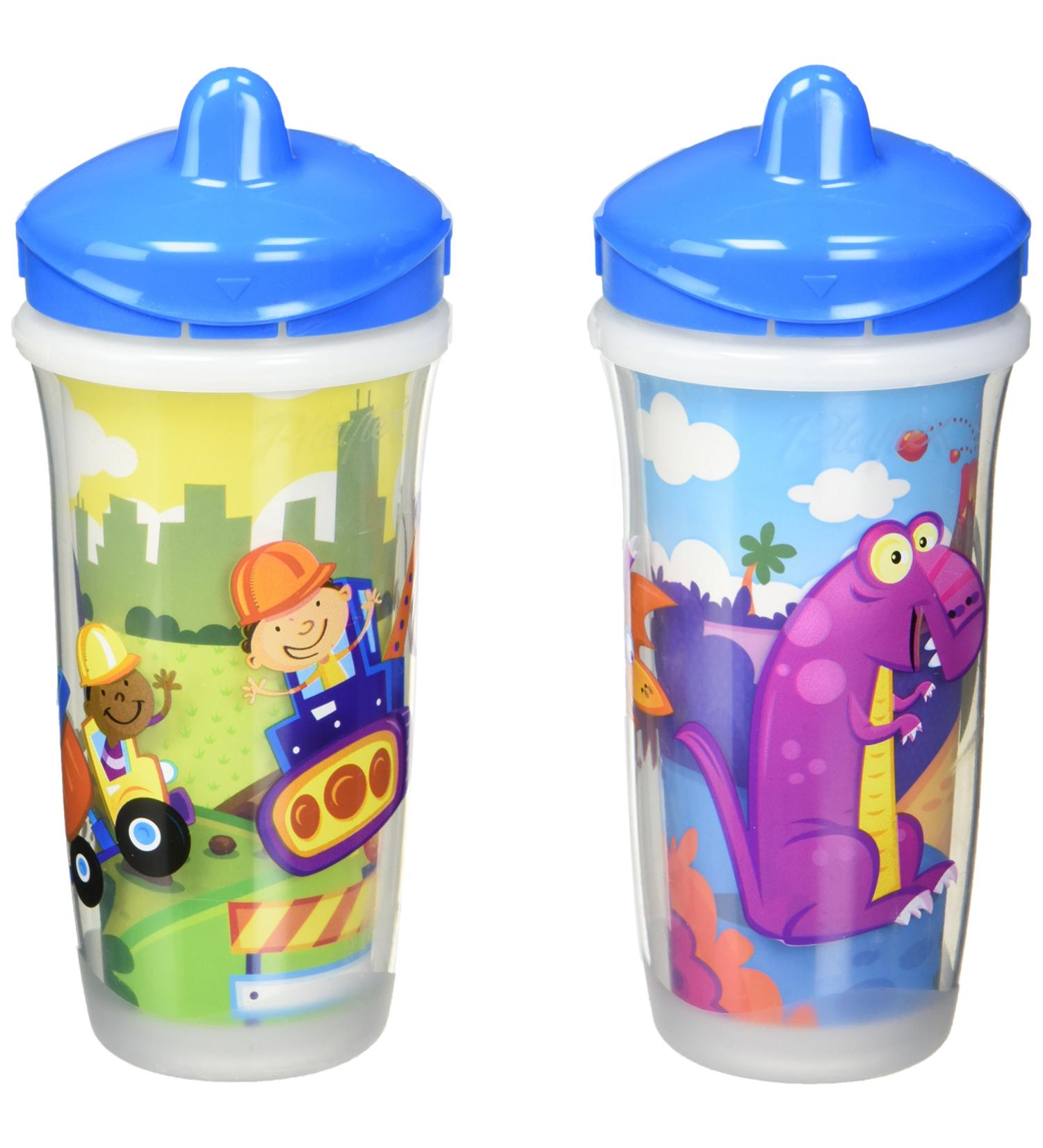 Playtex Baby Insulator Spill-Proof 9oz Cup - 2 Pack | Boy Colors - Buy Online on SooperMarket.com