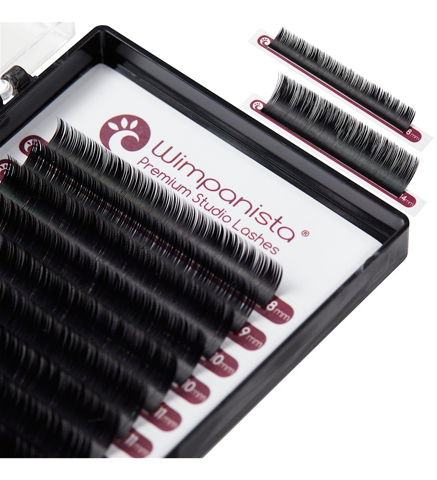 Premium Silk Eyelashes - Individual C Curl Extensions 0.15mm | 8-14mm Lengths | 16 Strips by Wimpanista - International Shipping Available - Buy Online on SooperMarket.com