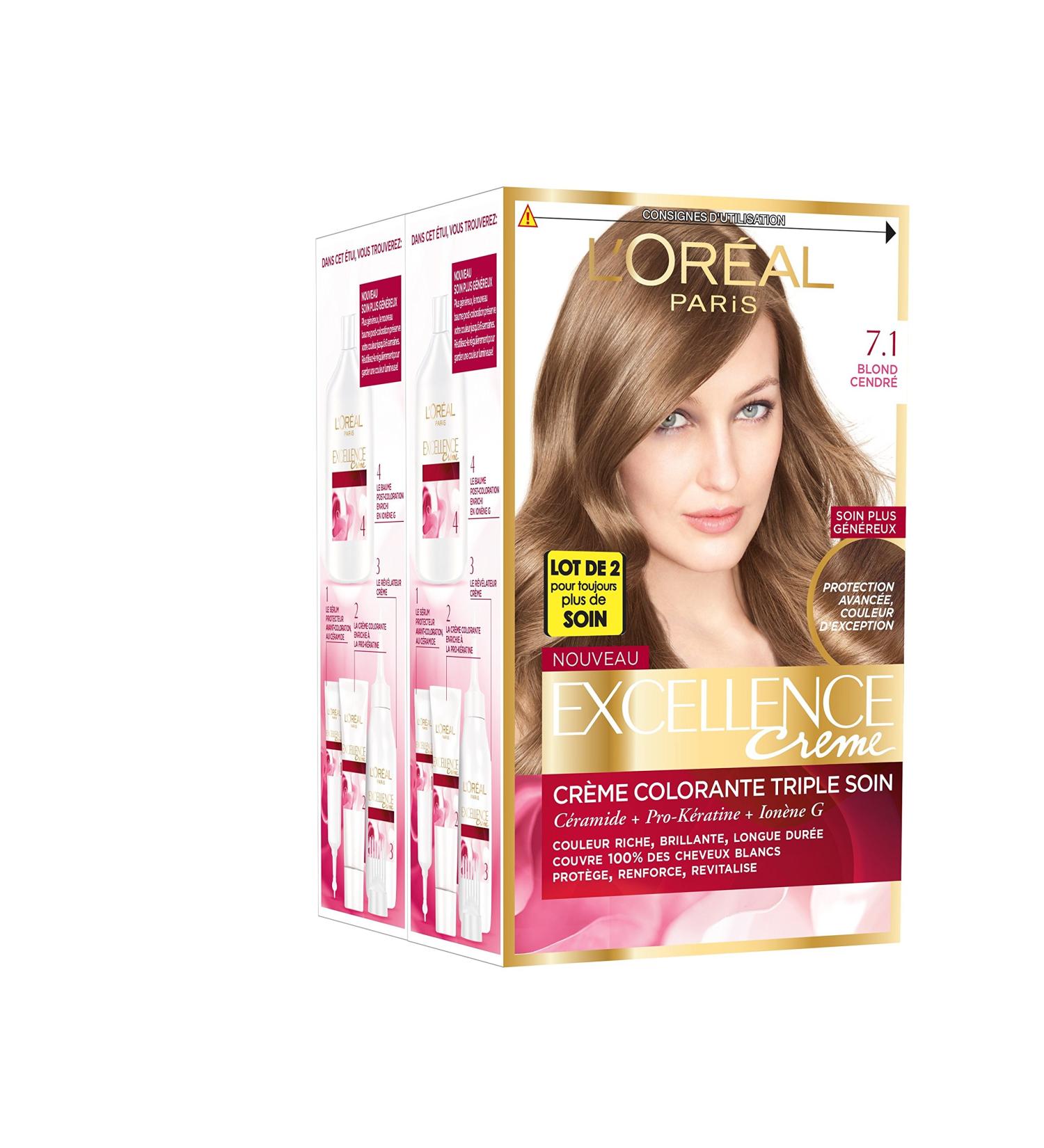 L'Or al Paris - Excellence Cr me - Triple Care Permanent Colour Treatment - Buy Online on SooperMarket.com