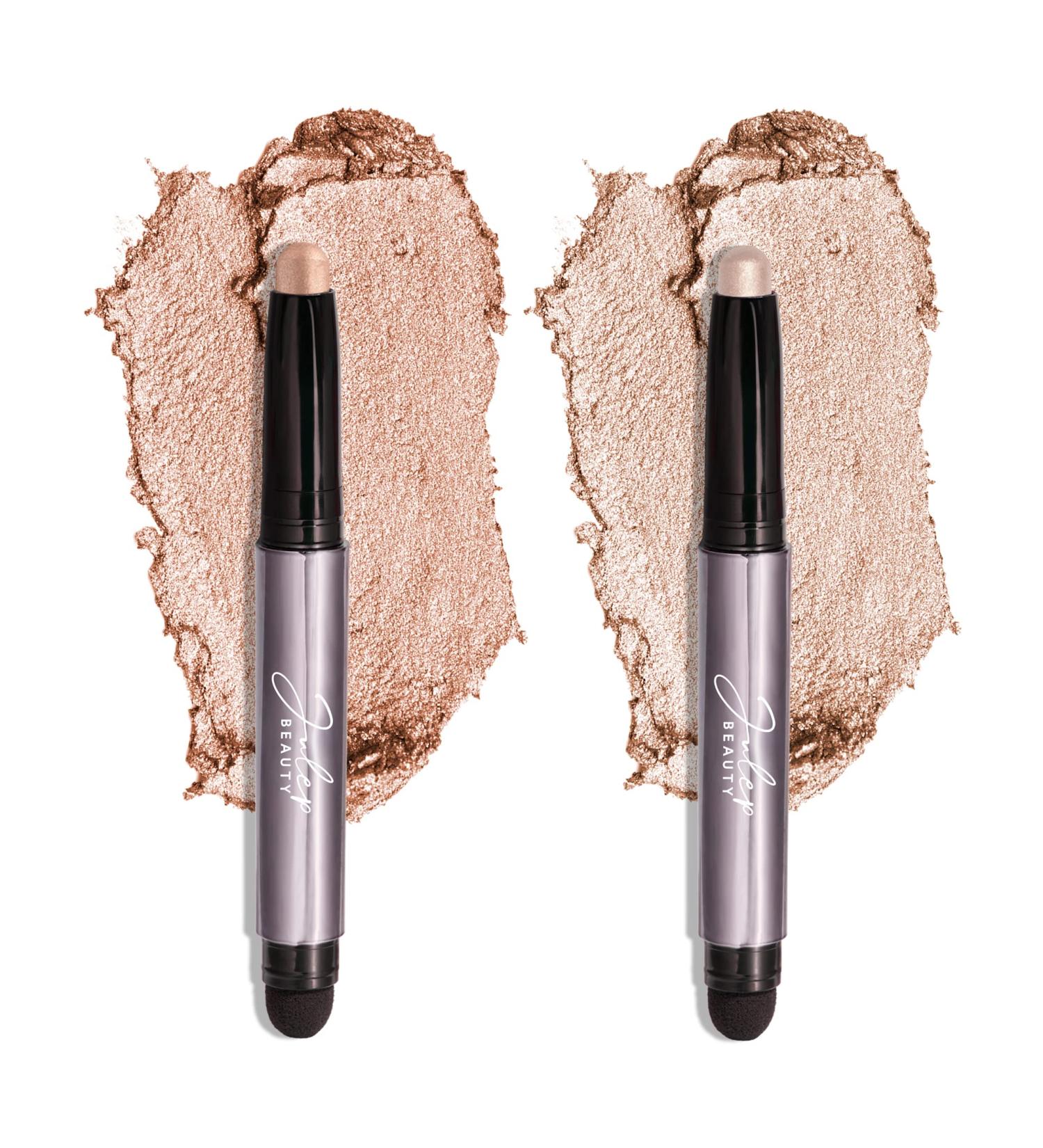Julep Eyeshadow 101 Cr me to Powder Waterproof Eyeshadow Stick Duo - Champagne Shimmer & Pearl Shimmer - Buy Online on SooperMarket.com