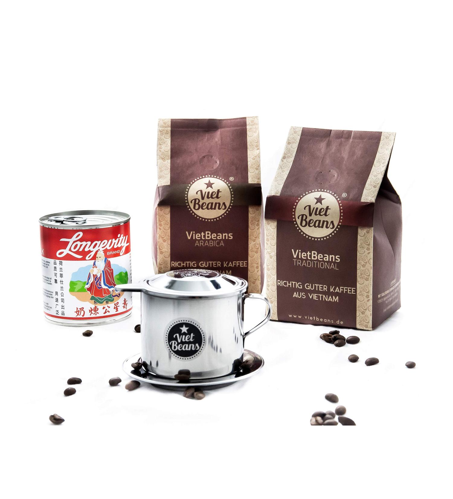 Buy Vietnamese Coffee Starter Set - High Quality Hoa & Traditional Beans | Vietbeans - Buy Online on SooperMarket.com