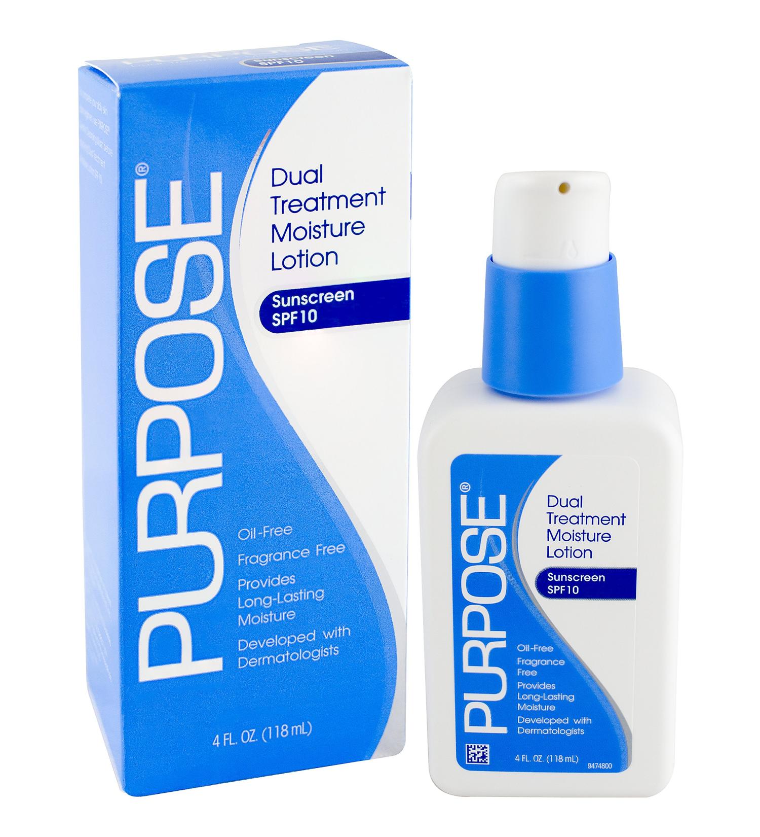 Purpose Dual Treatment Moisture Lotion SPF 10 - 4 oz - Buy Online on SooperMarket.com