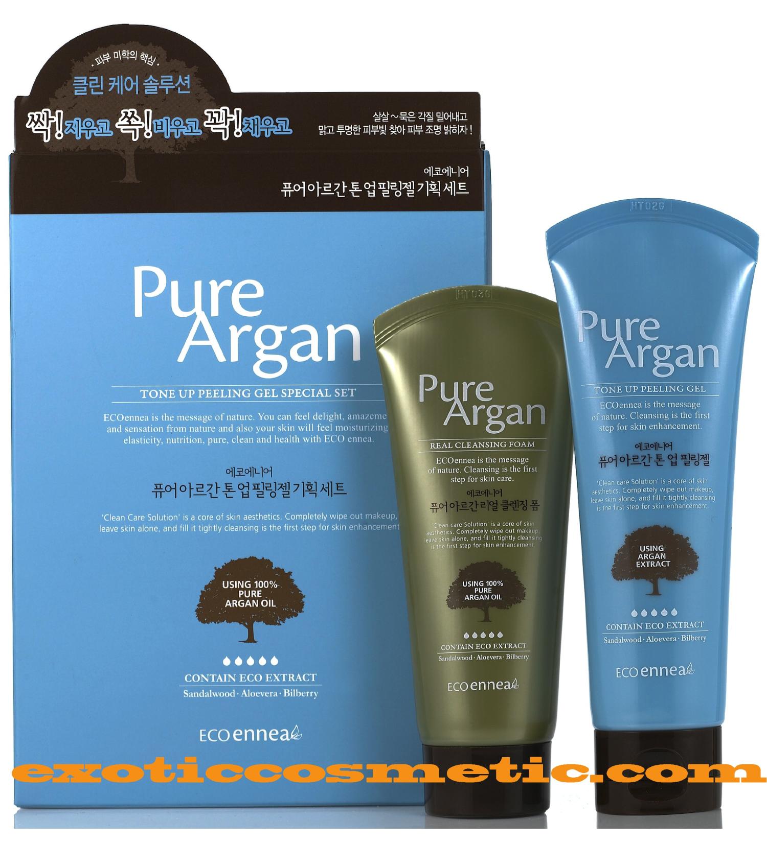 Pure Argan Real Facial Premium Tone Up Peeling Gel Set