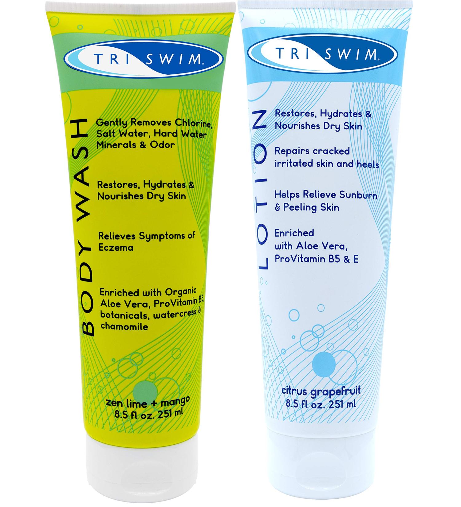 TRISWIM Chlorine Out Body Wash & Lotion Gift Set Citrus 8.5 Fl Oz - Pack of 2 - Buy Online on SooperMarket.com
