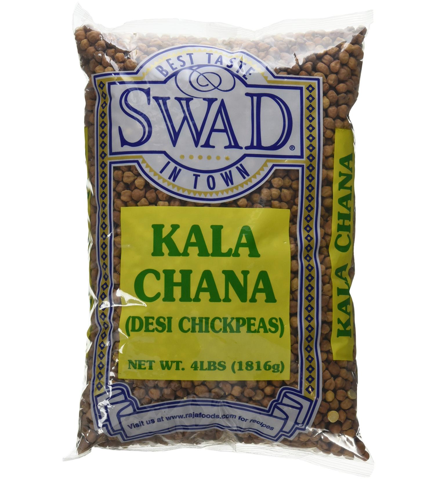 Great Bazaar Swad Kala Chana 4 Pound - Authentic Indian Black Chickpeas, 1 Pack - Buy Online on SooperMarket.com