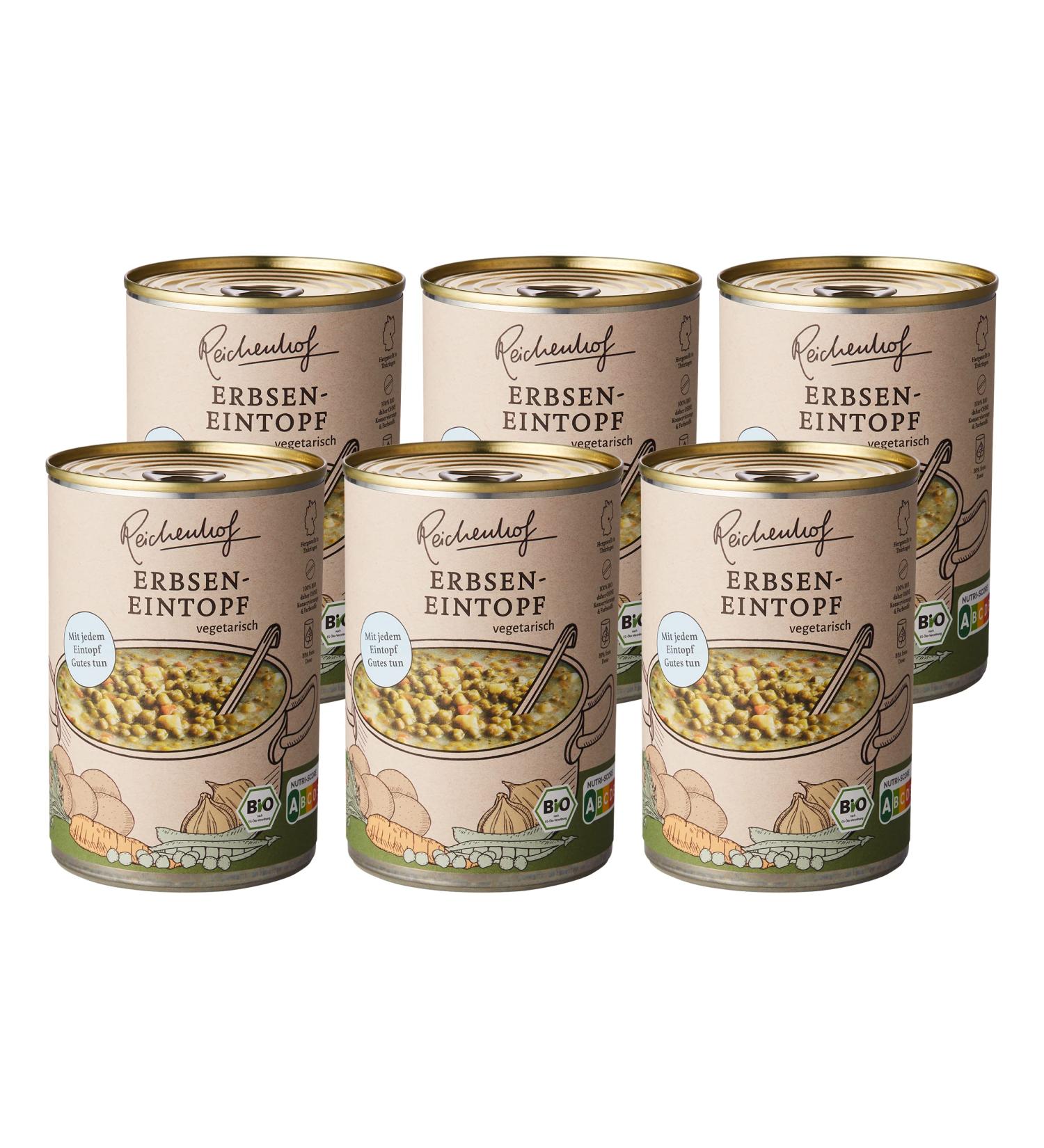 Reichenhof Organic Pea Stew - Pack of 6 (6x400g) - Premium International Shipping Available - Buy Online on SooperMarket.com