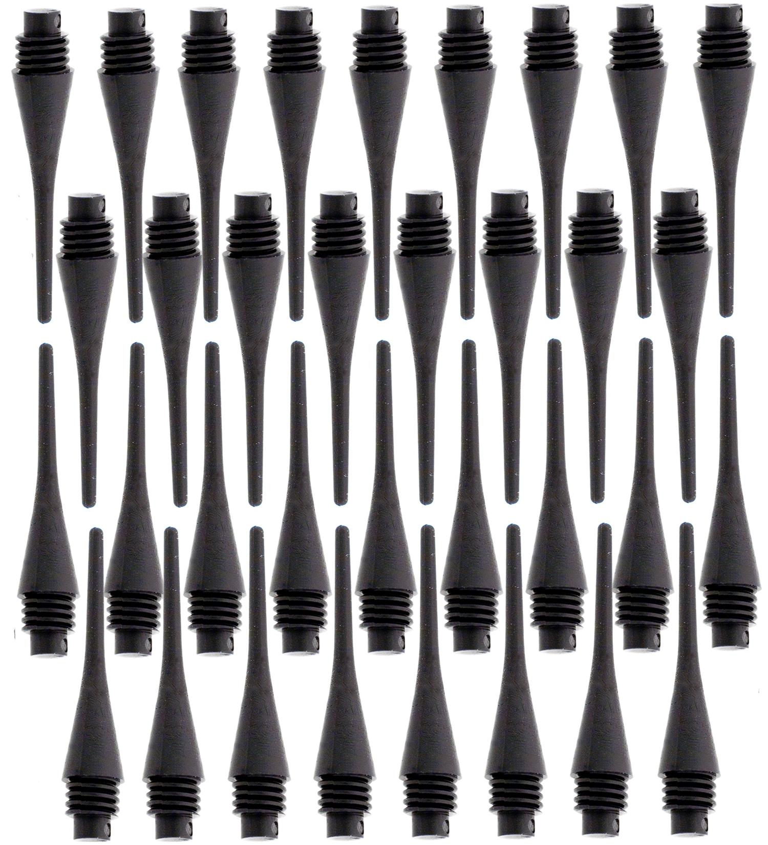 Dart Pro Plastic Soft Tips for DartPro Darts (Pack of 100 Tips)