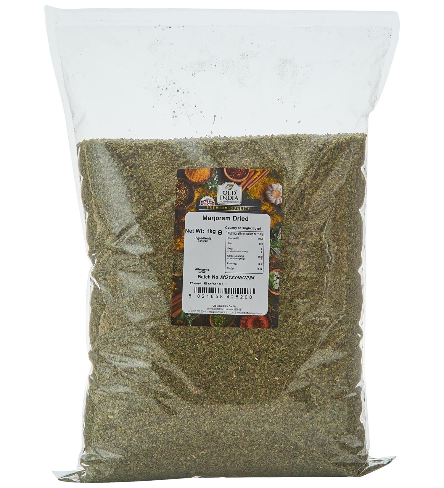 Old India Marjoram Dried 1 Kg - Premium Quality Spices | Pack of 1 - Buy Online on SooperMarket.com