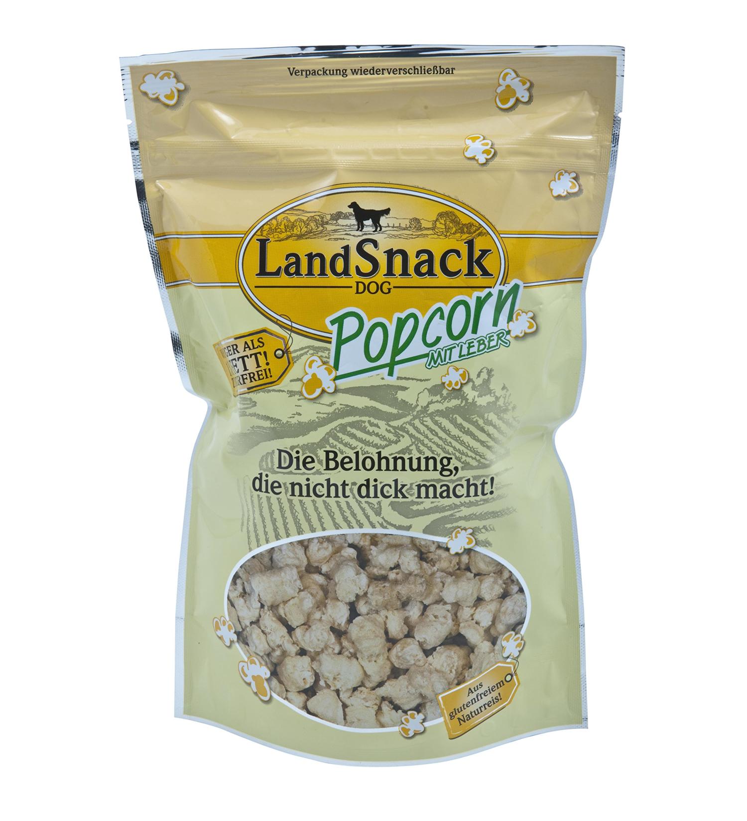 LandSnack Popcorn with Liver 12 x 100g - Dog Popcorn