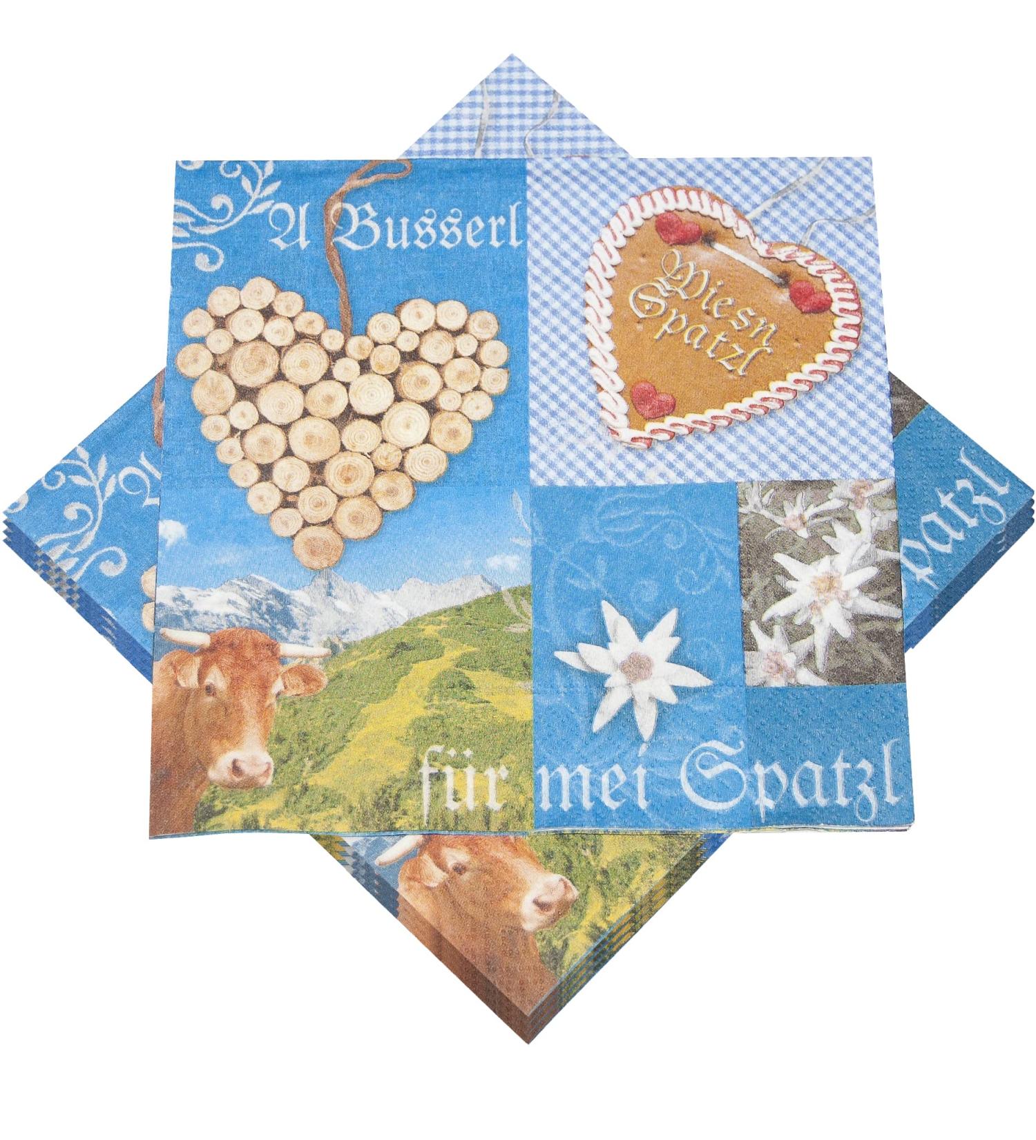 HEKU 100 napkins 3-layer 33x33cm i sucking hard and practically packaged i ideal for weddings anniversaries and special occasions Wiesn 33x3cm Wiesn