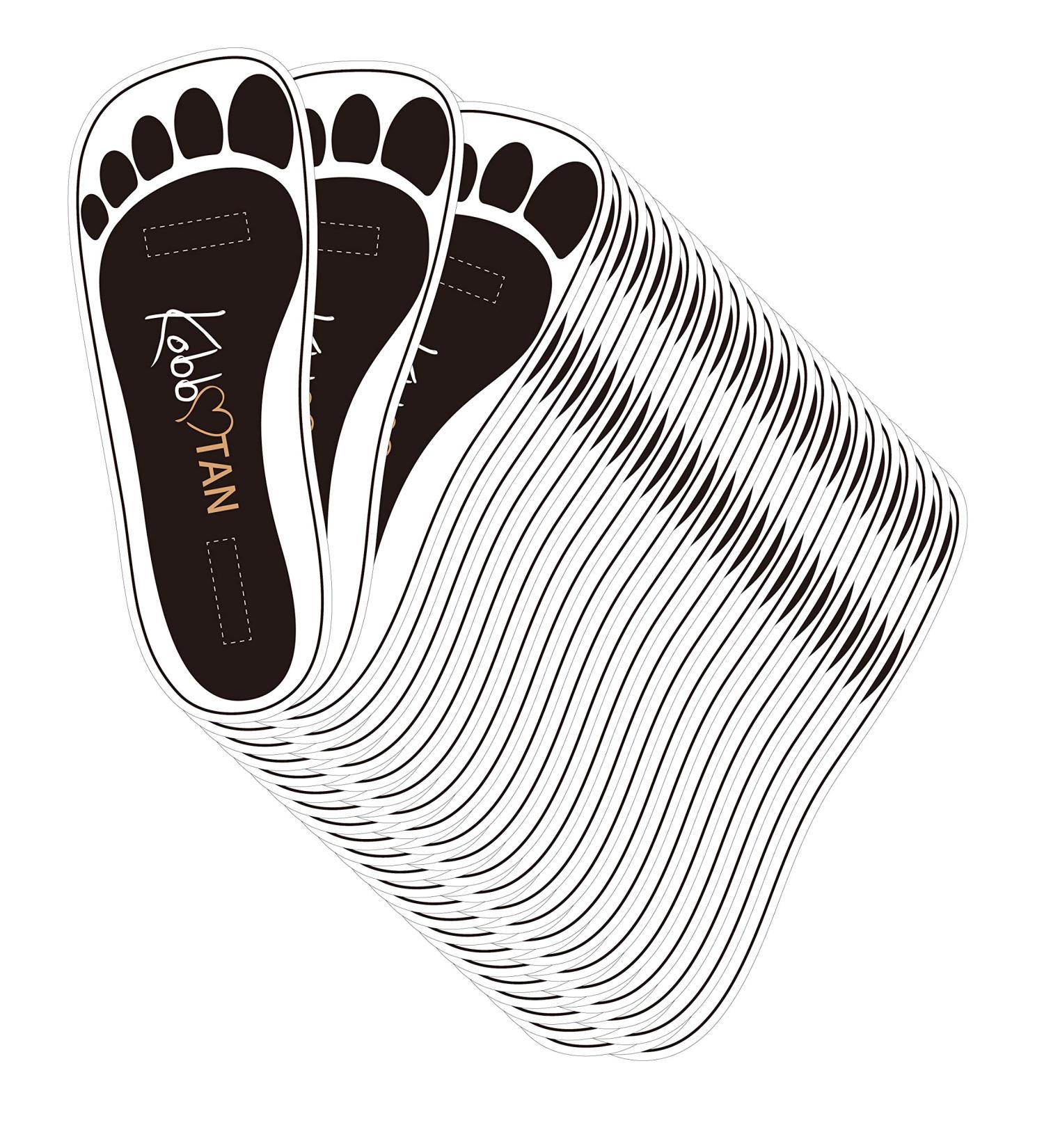120 Pairs Spray Tan Feet Pads - Black | Sunless Tanning Essentials - International Shipping Available - Buy Online on SooperMarket.com