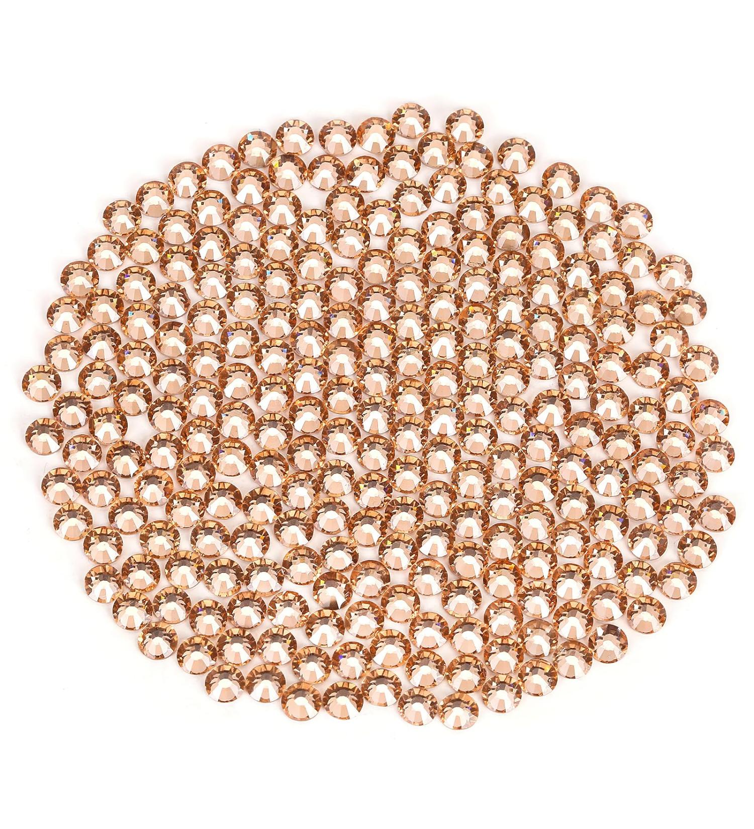 Yhmq 2160pcs Rhinestones & Nail Crystals - Champagne SS20 (4.6 & 4.8mm) for Glamorous Nail Art | International Shipping Available - Buy Online on SooperMarket.com