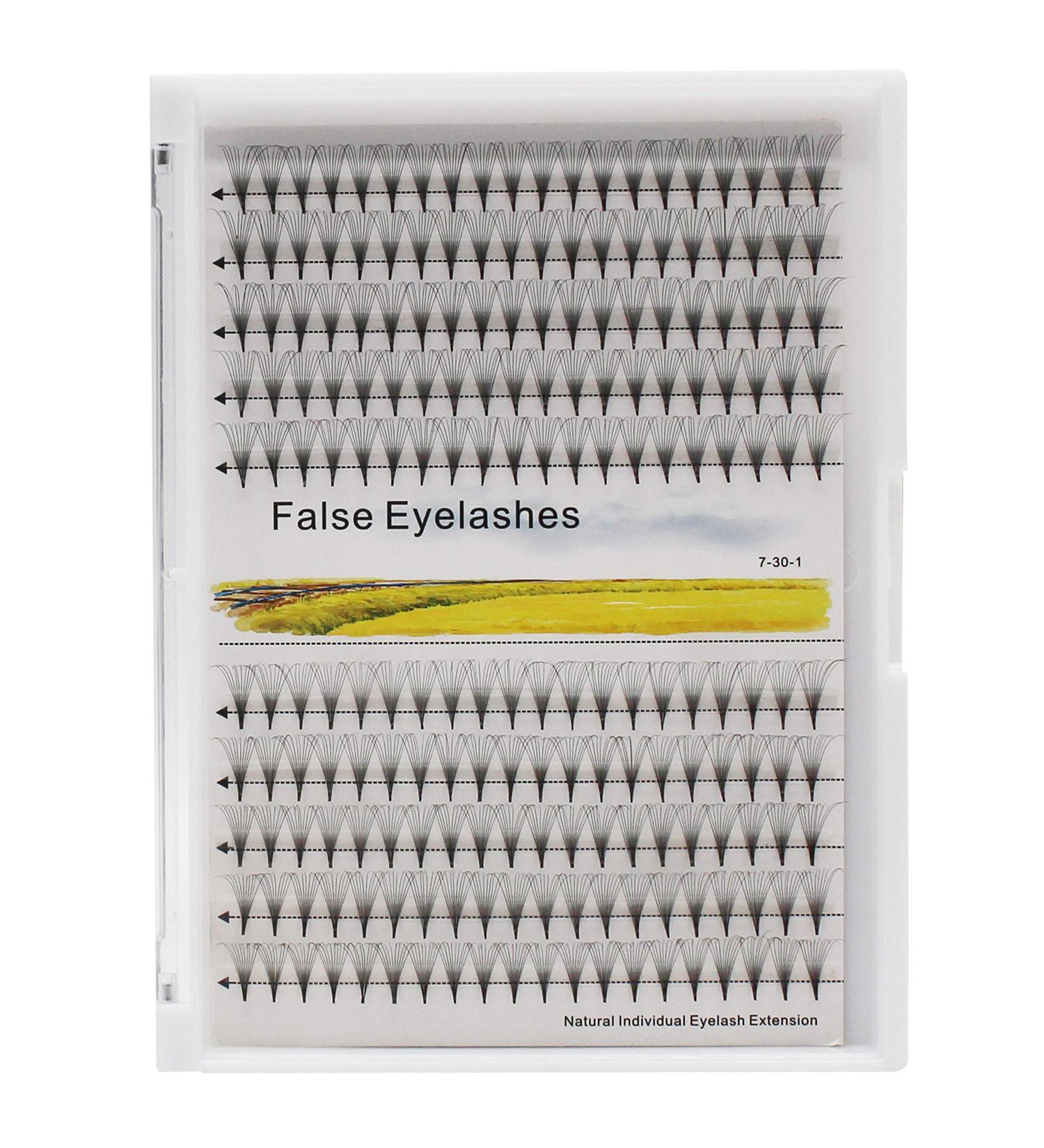 Dedila 10D Natural Long Stem Premade Fans Volume Eye Lashes Extensions - 12mm - Buy Online on SooperMarket.com