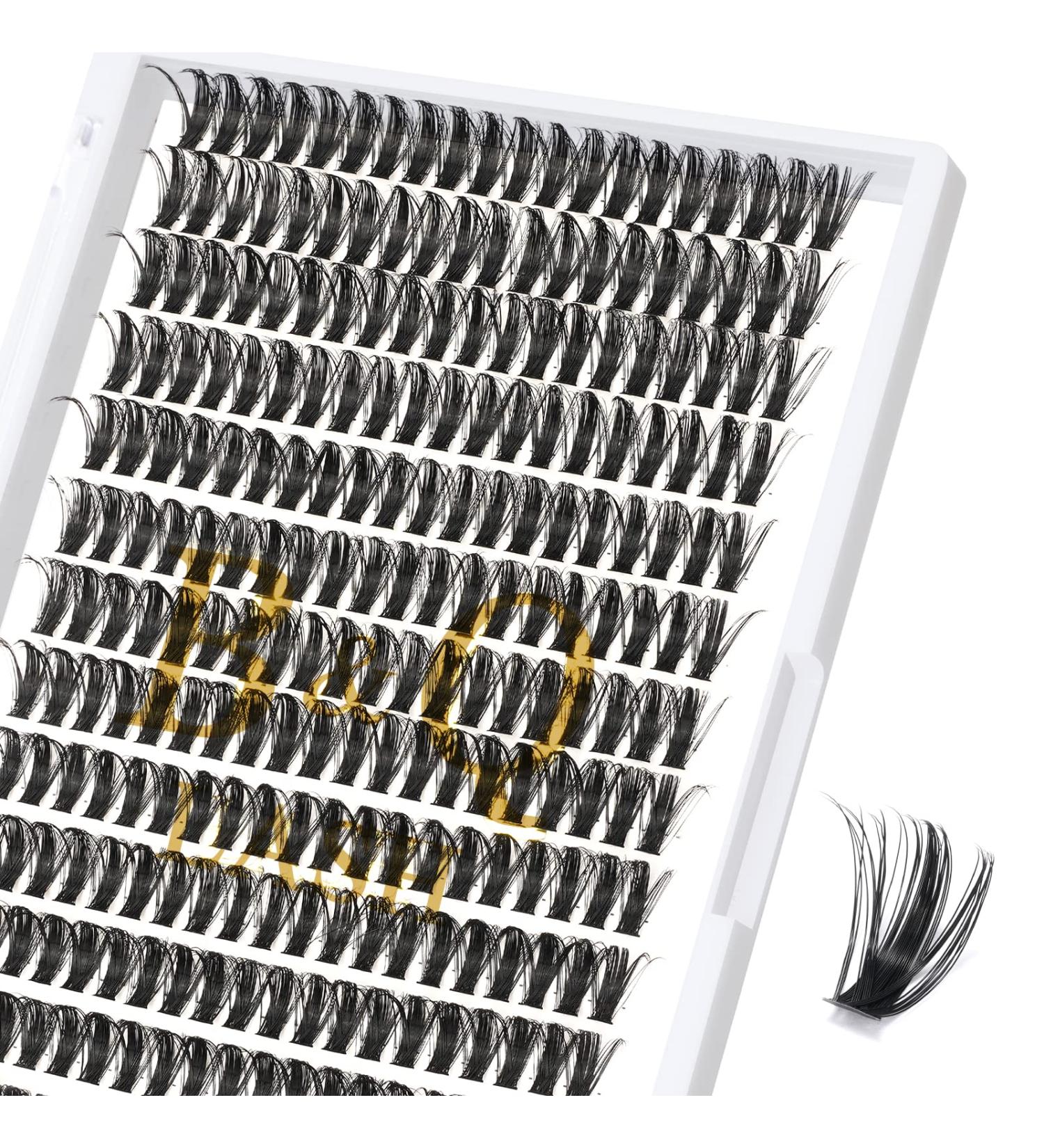 50D-0.07D-280PCS Cluster Lashes 12mm Individual Eyelash Extensions DIY at Home - B&Q LASH - Buy Online on SooperMarket.com