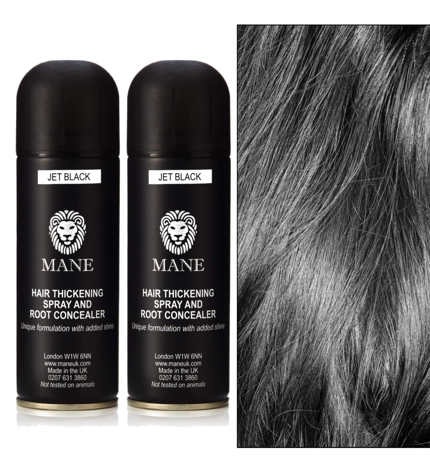 Mane Hair Thickening Spray Duo Pack 6.76 fl oz (Jet Black) - Buy Online on SooperMarket.com