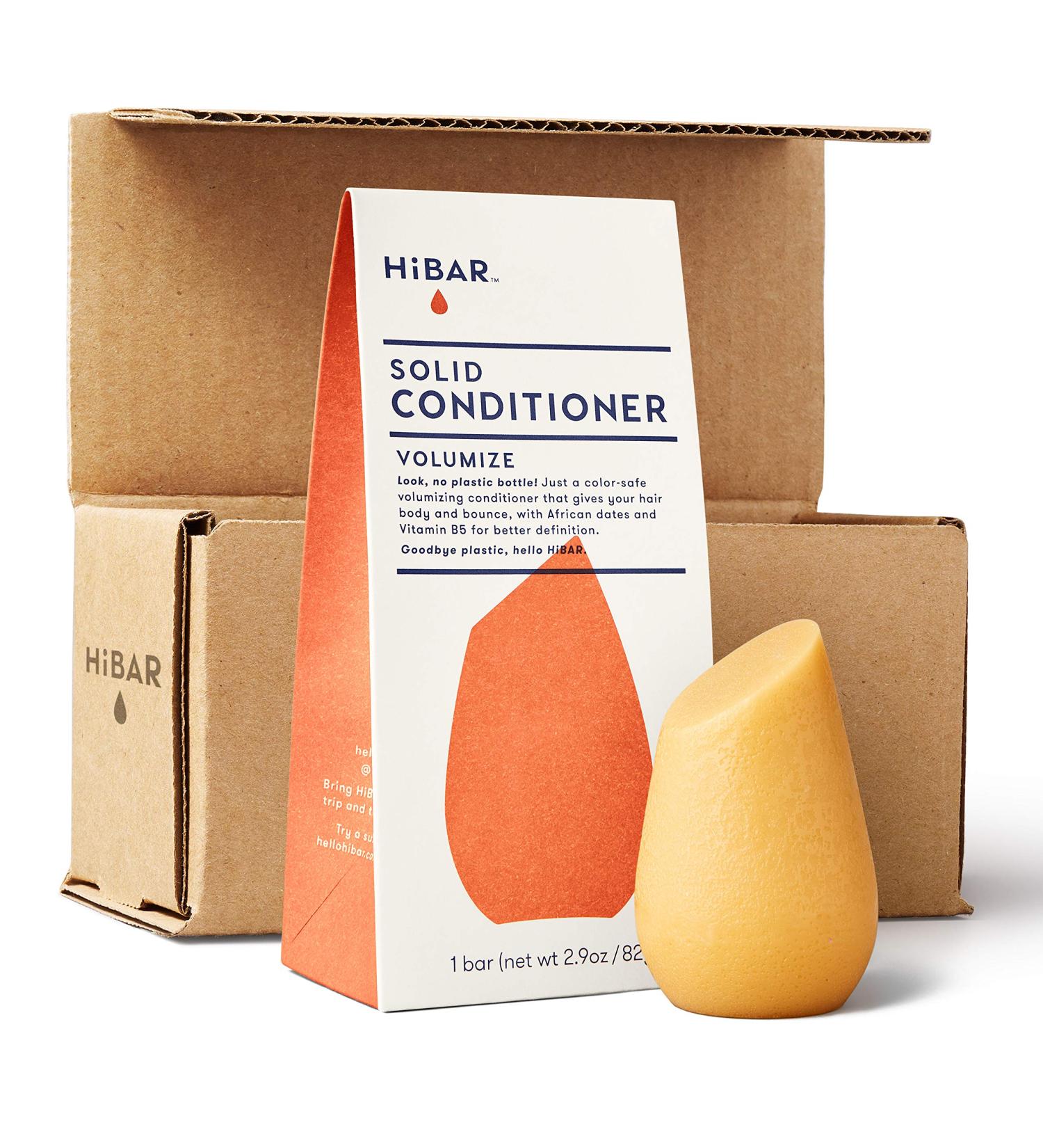 HiBAR Volumize Conditioner Bar - Eco-Friendly, Plastic-Free, Travel Size for Thin & Curly Hair - Buy Online on SooperMarket.com
