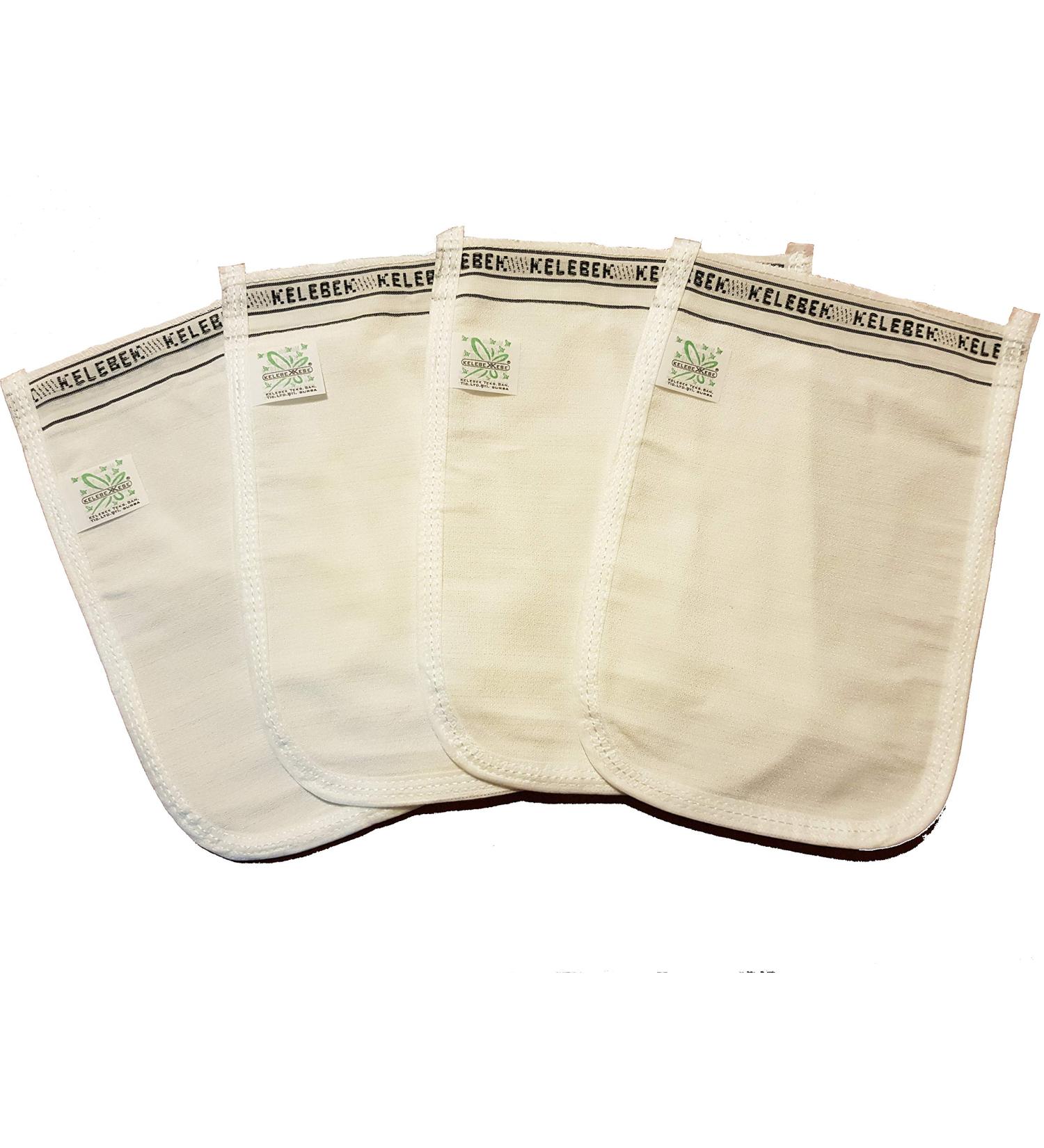 KESE Deep Exfoliating Body Scrub Mitt - Turkish Hammam Spa Glove for Dead Skin & Cellulite Removal - 4 Pack - Buy Online on SooperMarket.com