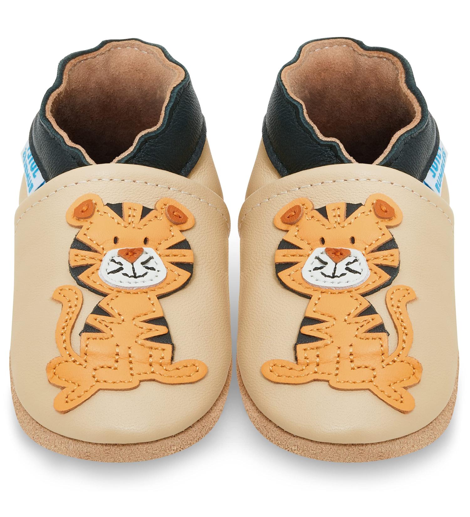 Seating Tiger Baby Shoes: Soft Sole Leather Toddler Shoes for Baby Girl & Boy Walking (6-12 Months) - Buy Online on SooperMarket.com