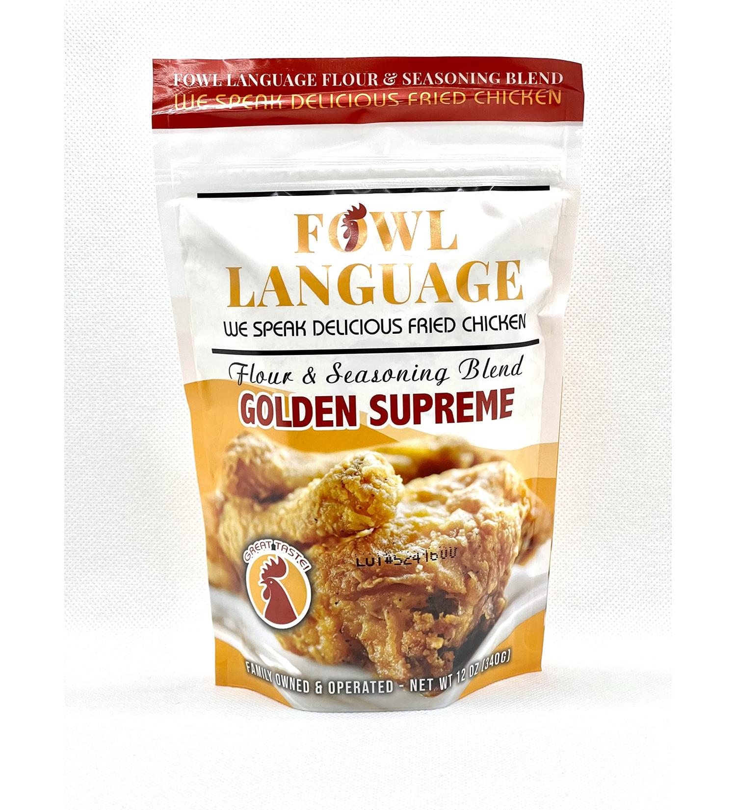 Golden Supreme Fried Chicken Batter Flour and Seasoning Mix - Fowl Language - Buy Online on SooperMarket.com