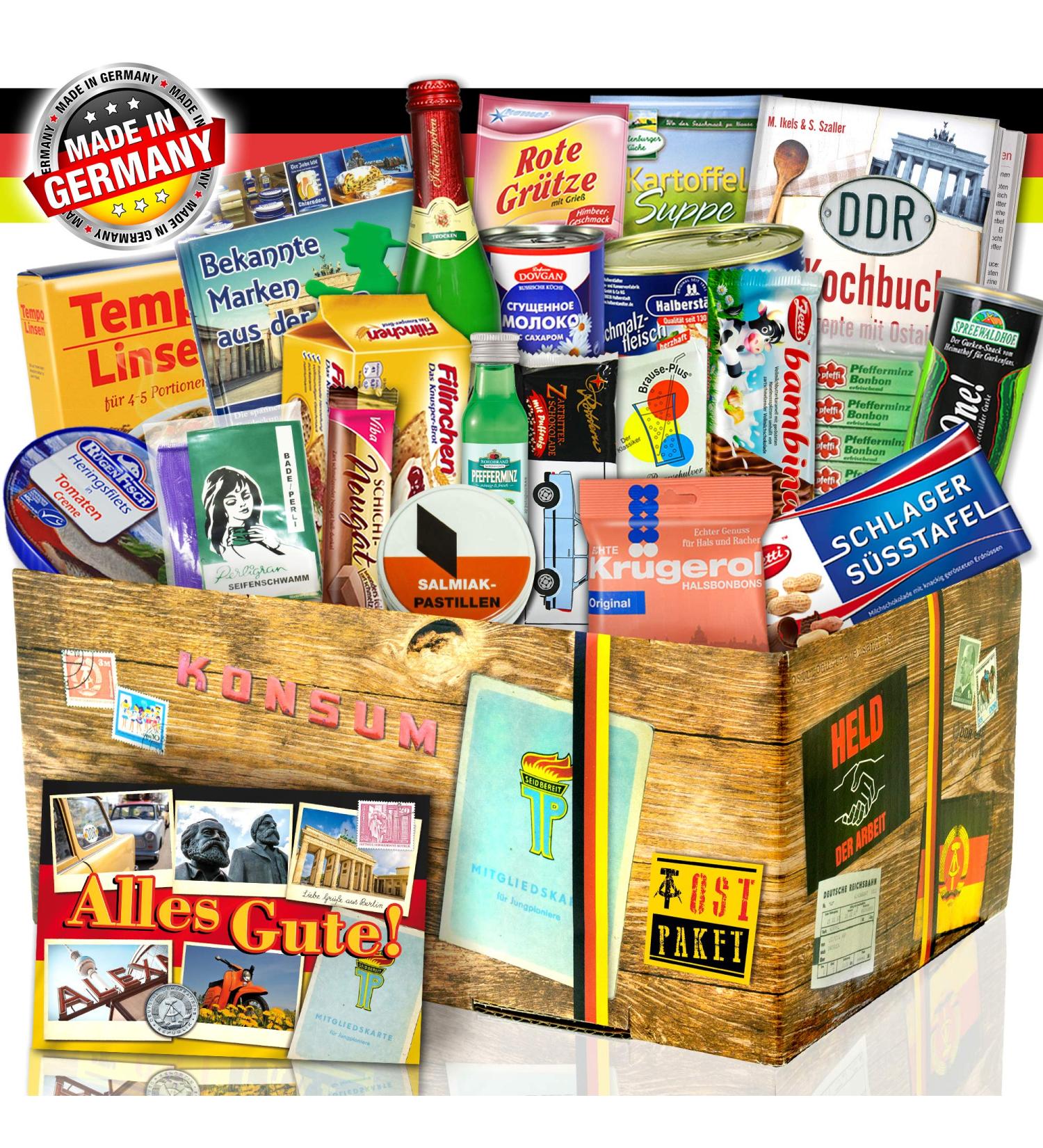 DDR Specialities Box - Unique DDR Goods & Gift Ideas for Girlfriend's Birthday | International Shipping! - Buy Online on SooperMarket.com