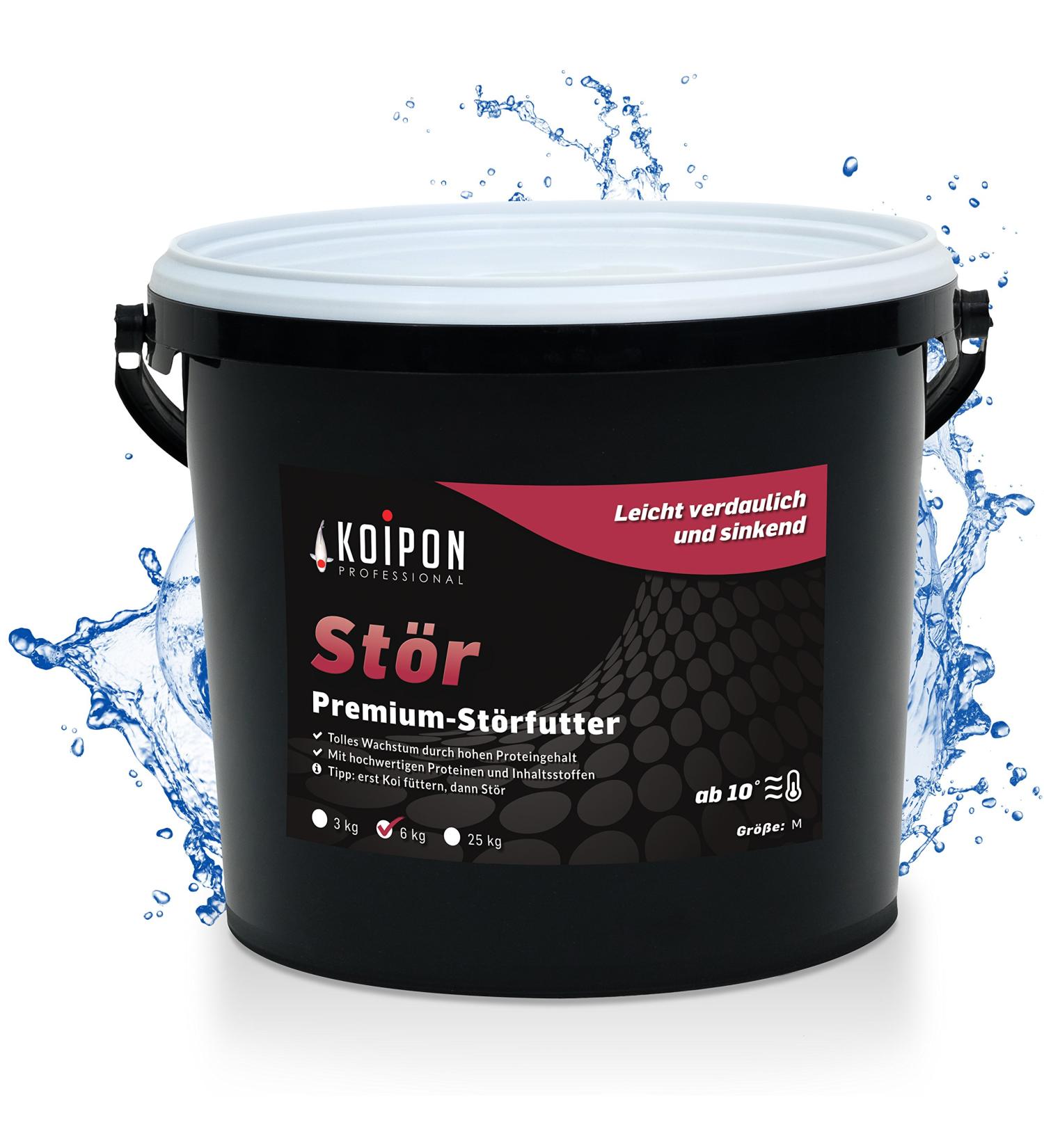 Koipon Premium Disturbance Food 6kg - 6mm Pellets for Sturgeon & KOI - Ideal Pond Lining for Garden Ponds - International Shipping Available - Buy Online on SooperMarket.com