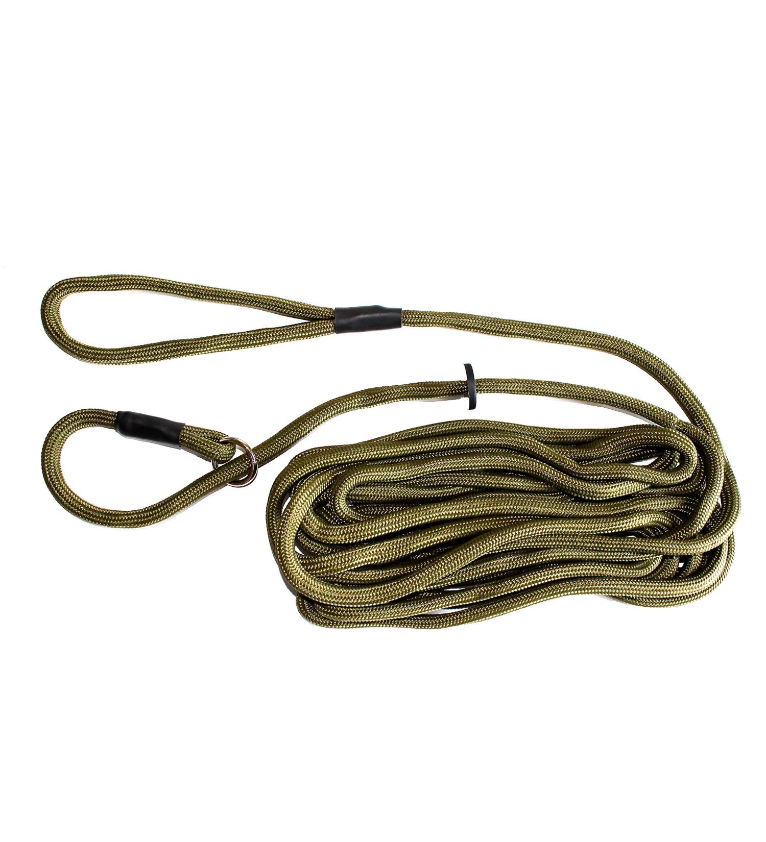 Dog & Field Training Lead - 6 meter Long Training/Exercise Lead - Super Soft Braided Nylon - Train or Exercise Your Dog Whilst Remaining in Full Control
