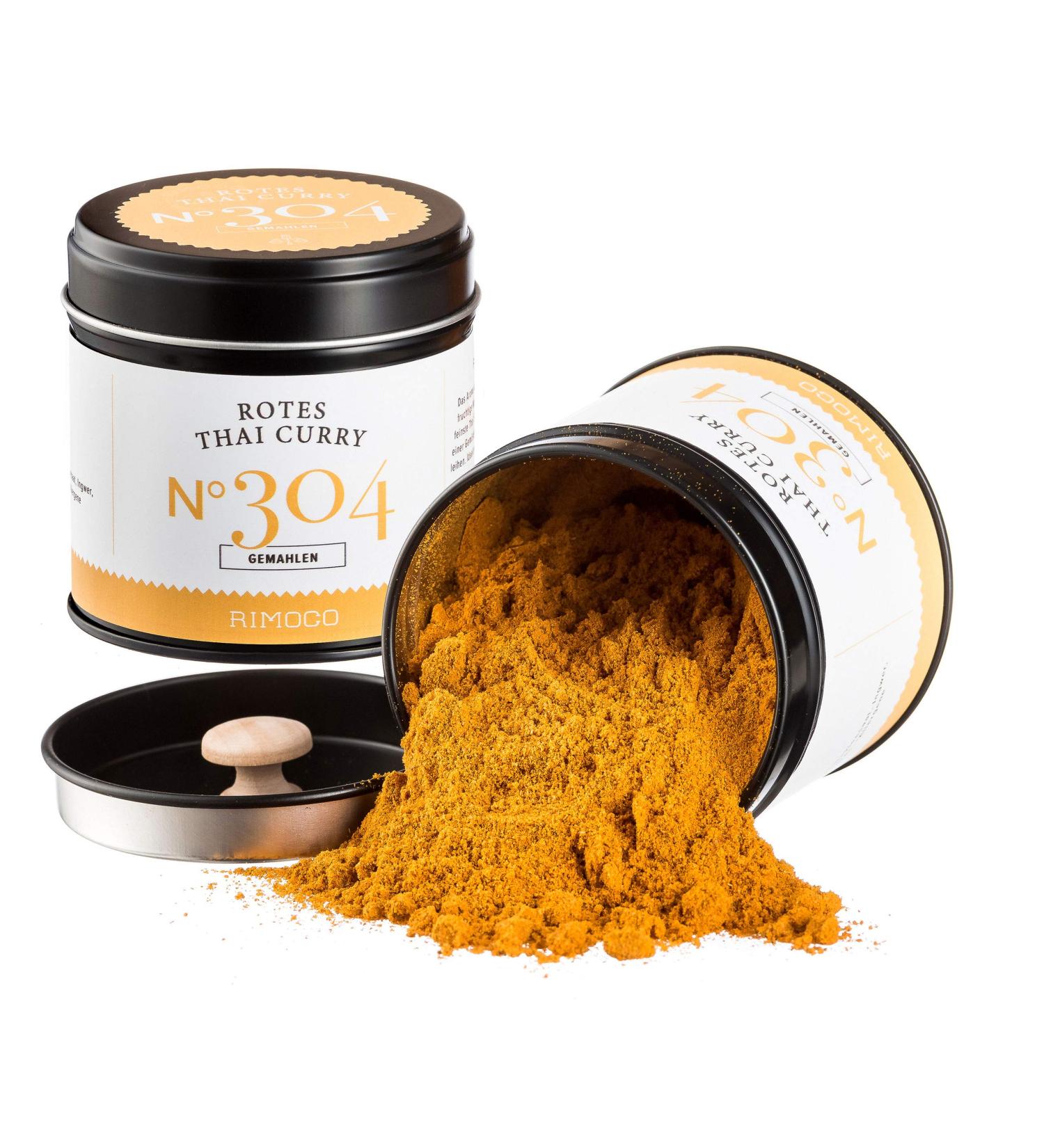 Rimoco N 304 Bio Red Thai Curry - Fruity & Mild Spice Mix | Organic Curry Powder (DE- KO-007) | 60g Elegant Spice Jar - Buy Online on SooperMarket.com
