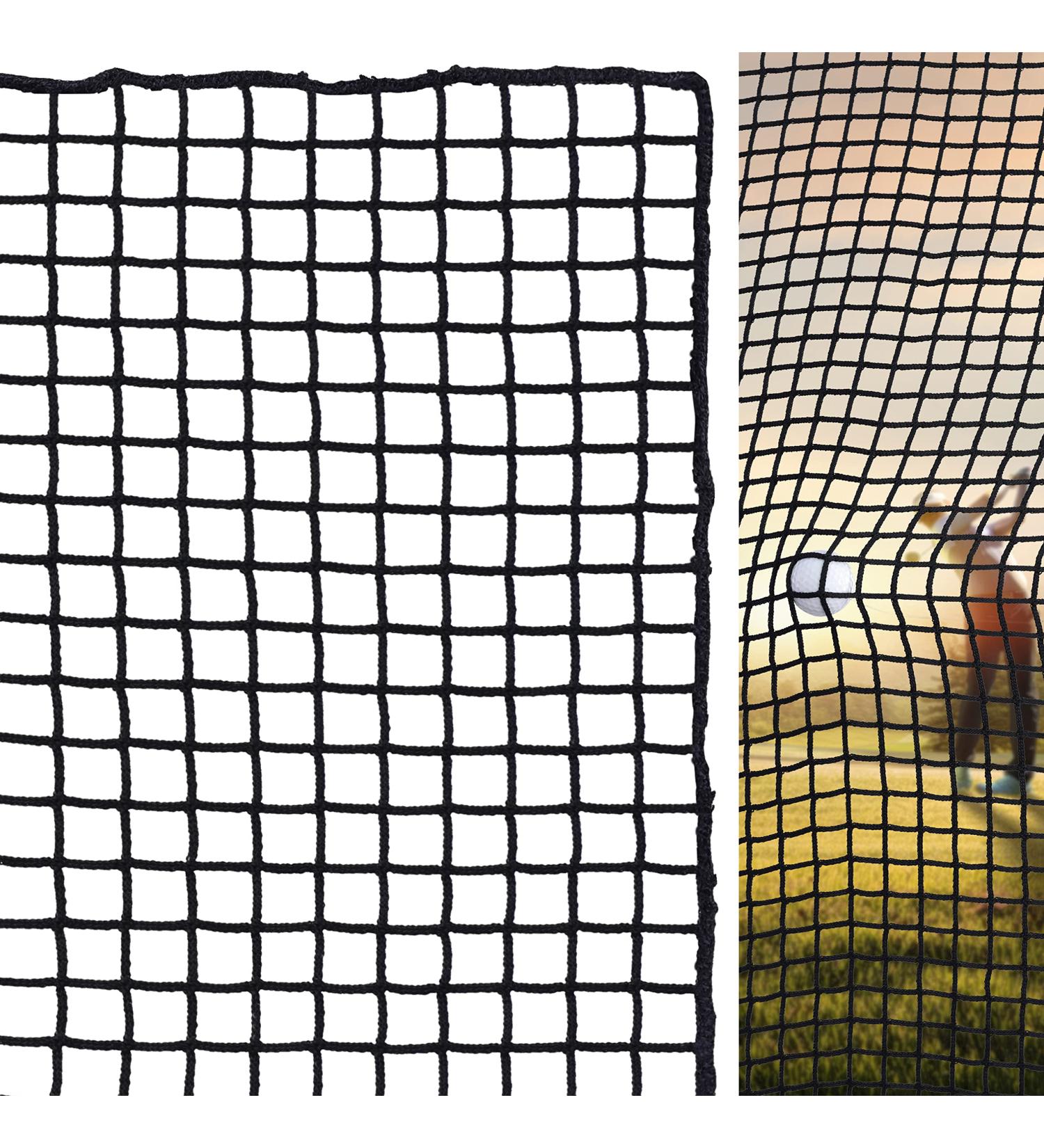 Xuote 10x10ft Golf Practice Barrier Net - Heavy Duty Containment Net for Backyard Driving - High Impact Golf Ball Hitting Netting - Buy Online on SooperMarket.com
