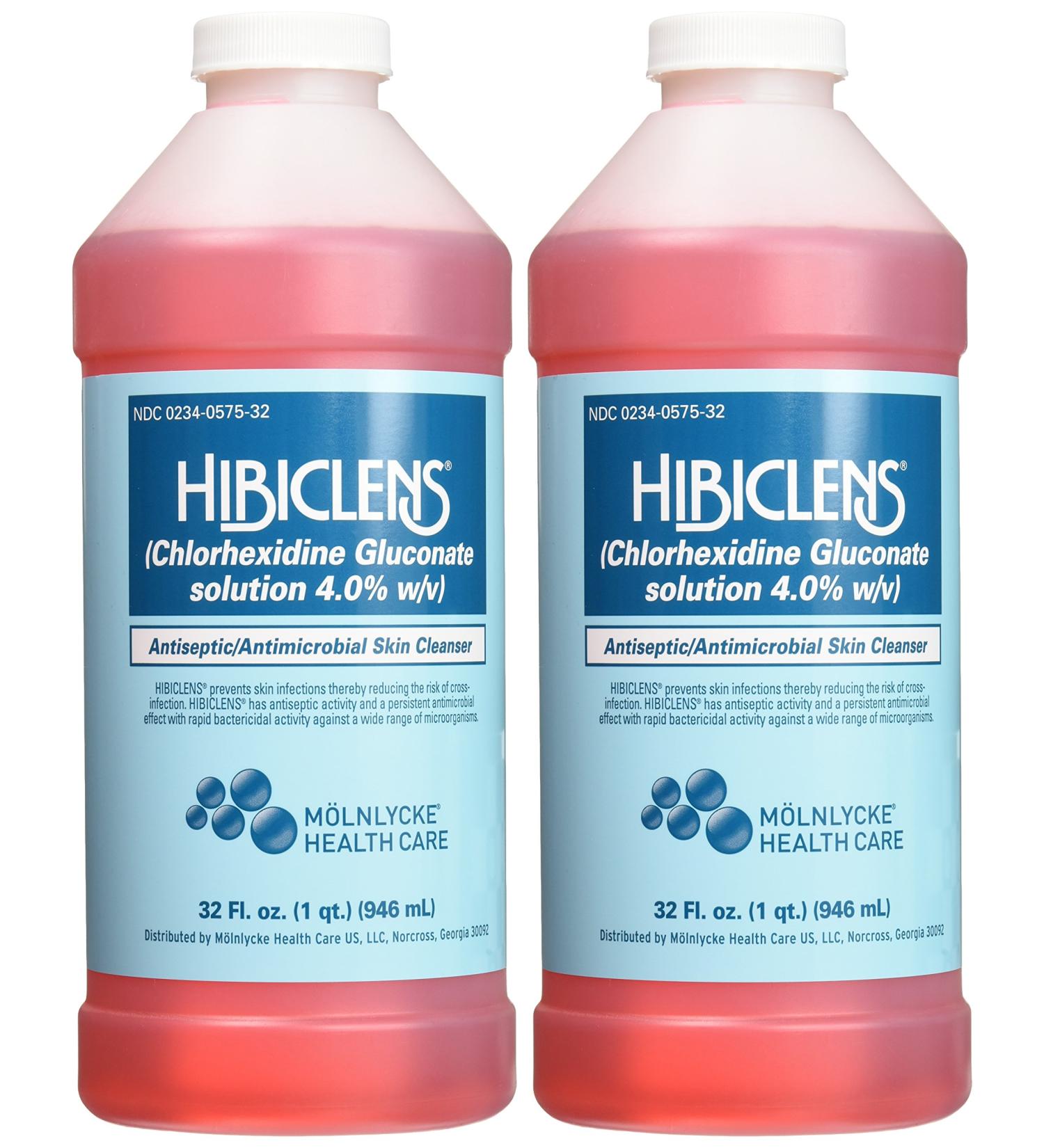 Hibiclens Antimicrobial Skin Liquid Soap 32oz - Pack of 2 | Gentle Cleanser for Effective Skin Protection - Buy Online on SooperMarket.com