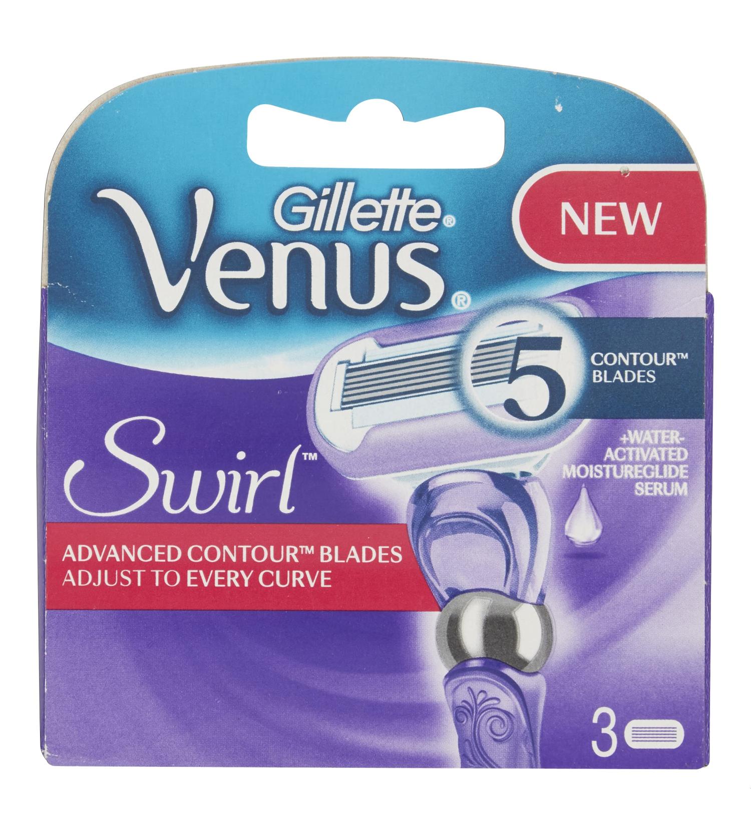 Gillette Venus Swirl Razor Blades for Women - Pack of 3 Refill Blades - Mother's Day Gift - Packaging May Vary - Buy Online on SooperMarket.com