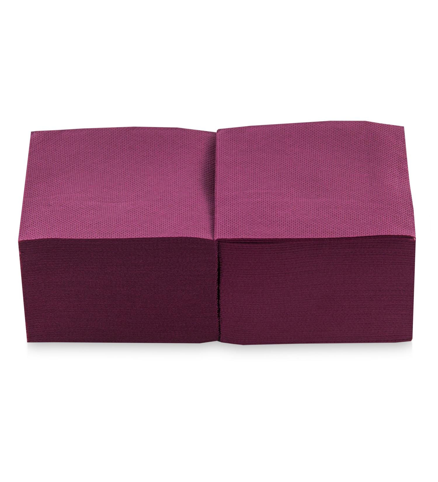MORIGAMI Burgundy Red Cocktail Napkins - 2-Ply 20x20 cm 100 Lace Bordeaux Design - Perfect for Elegant Events - International Shipping - Buy Online on SooperMarket.com