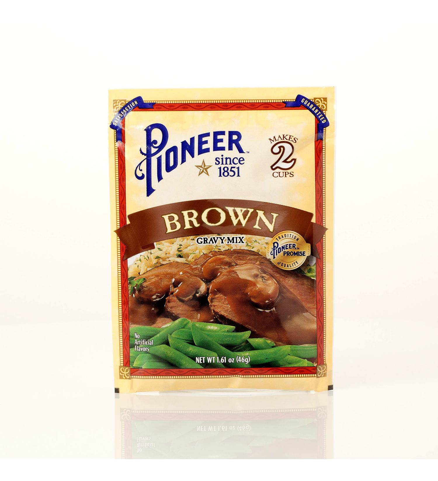 Pioneer Brown Gravy Mix 1.61 oz (Pack of 12) - Delicious and Convenient Gravy Mix - Buy Online on SooperMarket.com