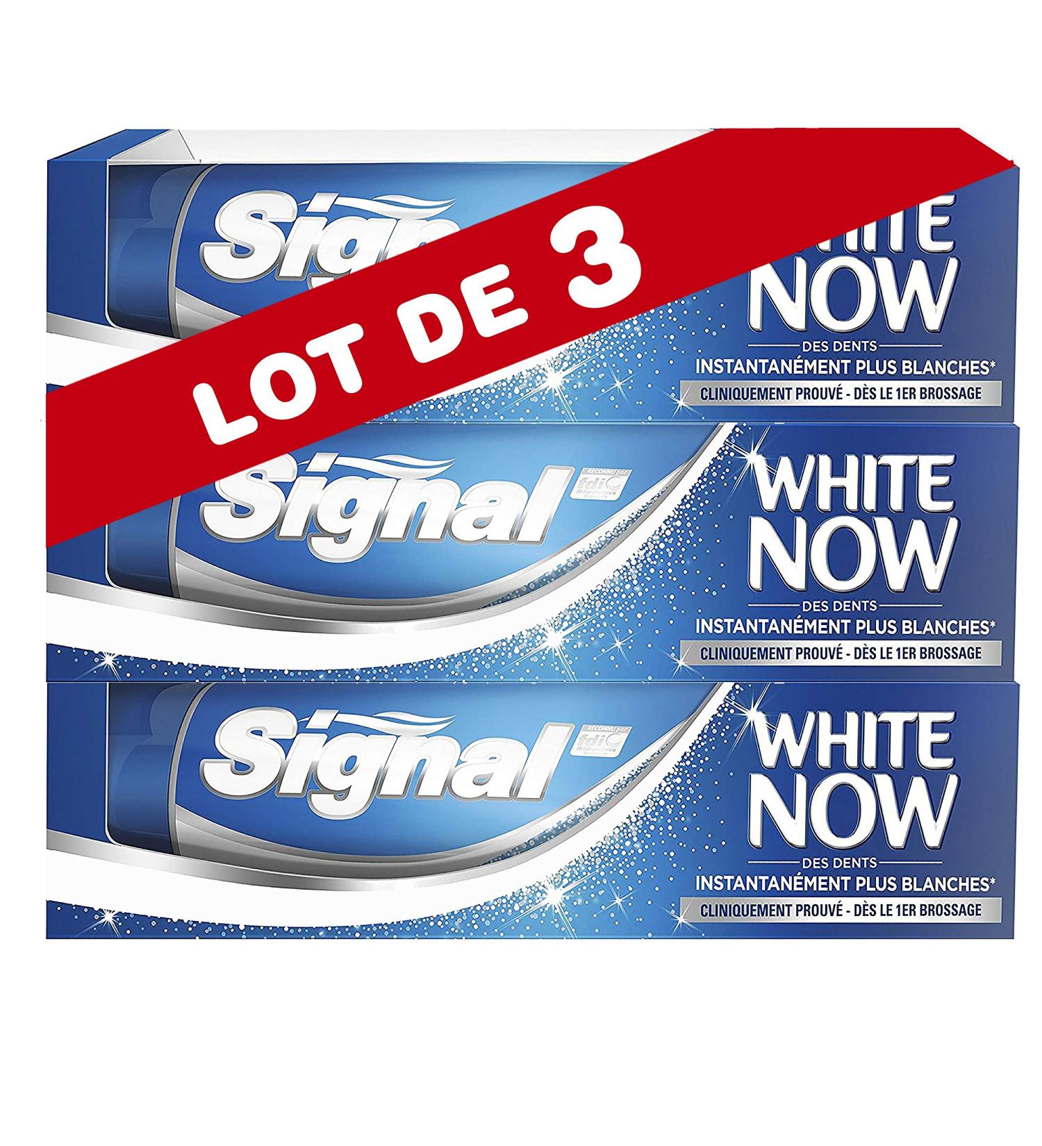Signal White Now Toothpaste Whiteness 75 ml (Set of 3) - Buy Online on SooperMarket.com