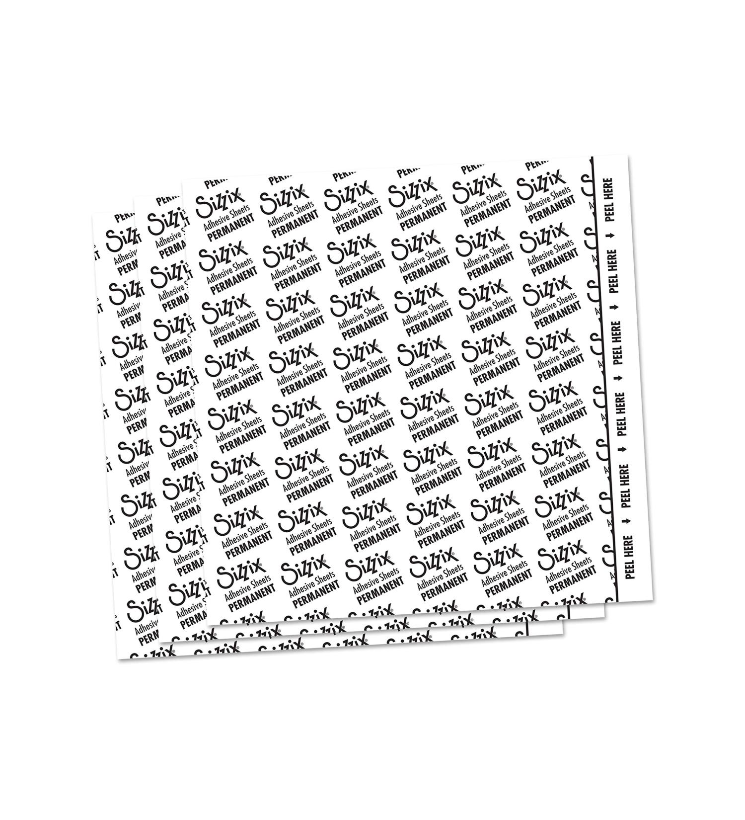 Sizzix Adhesive Sheets 6x6 Inch 10 Pack - Multi Color | Self-Adhesive Backing for Crafts - Buy Online on SooperMarket.com