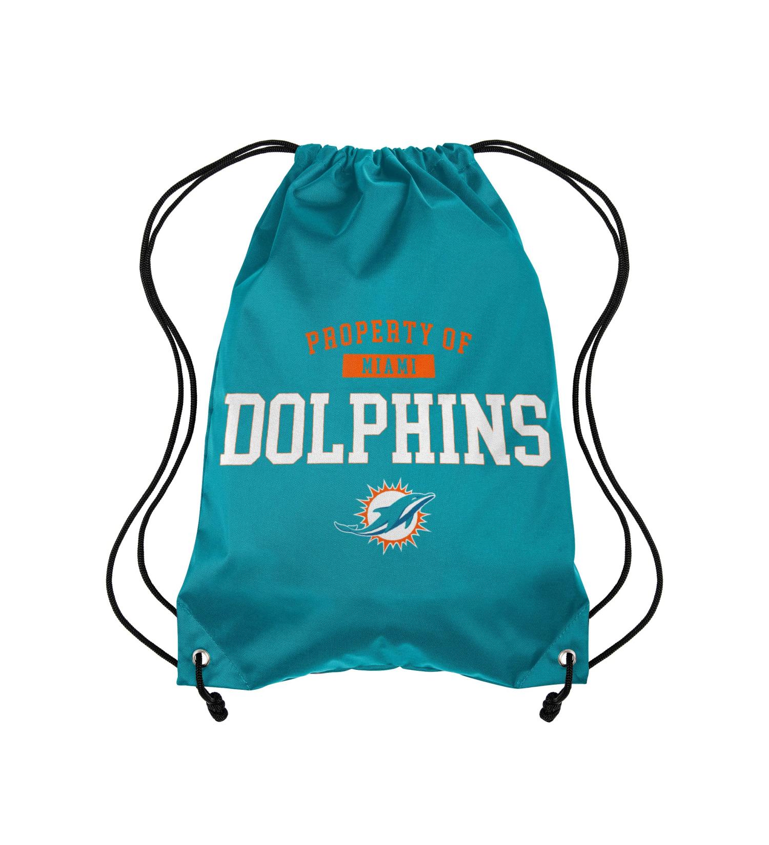 Miami Dolphins NFL Property Of Drawstring Backpack