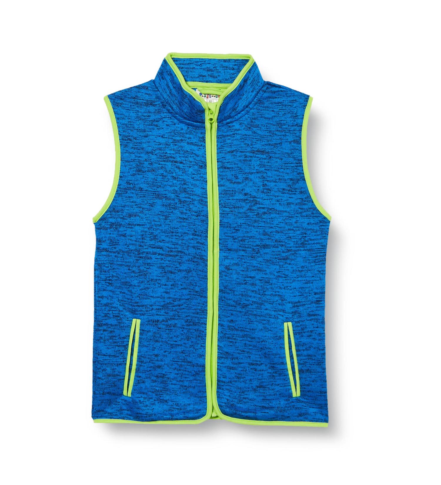 Playshoes Unisex Kid's Blue Knitted Fleece Vest Outdoor Top - Size 98 - Buy Online on SooperMarket.com