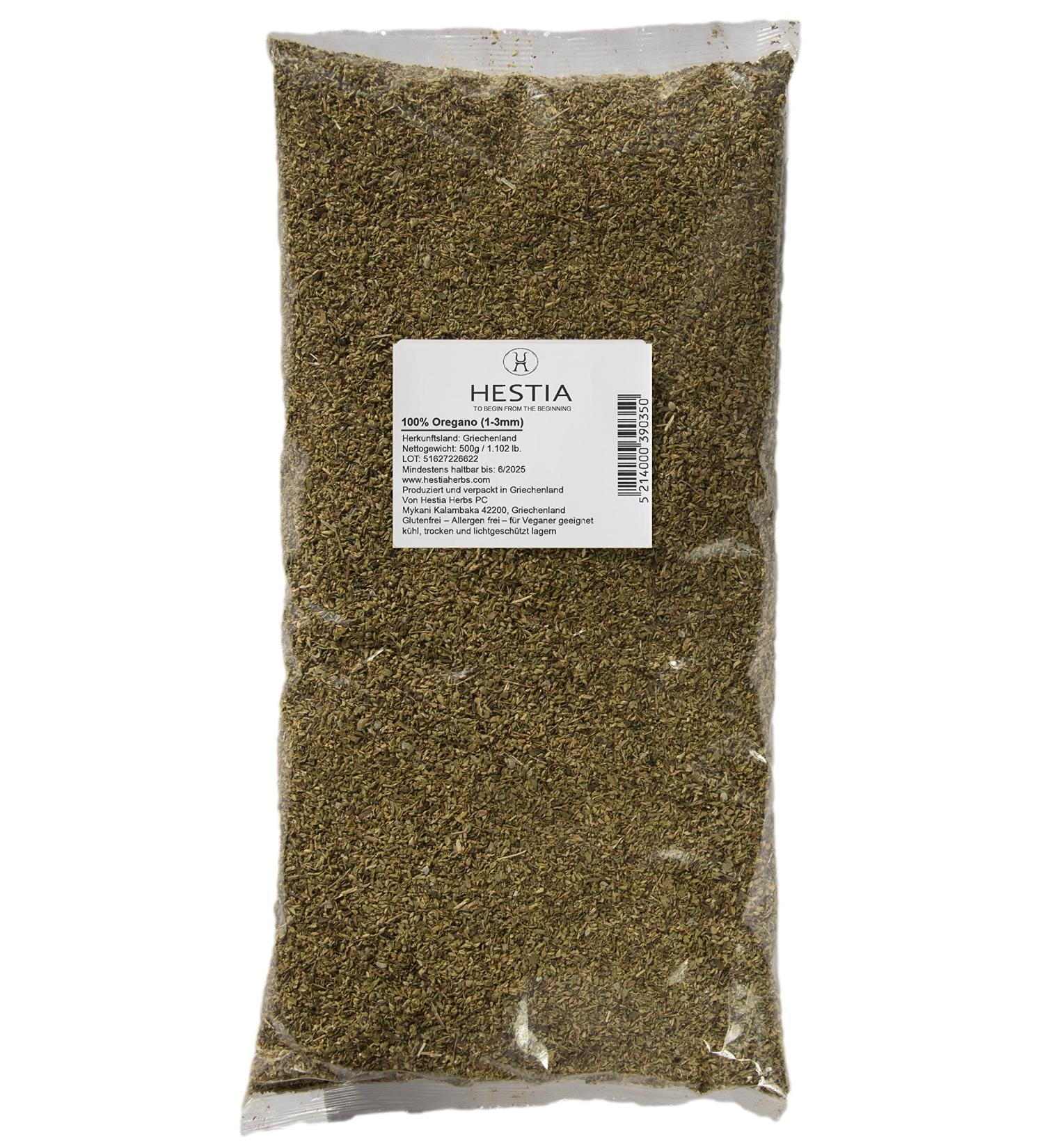 Hestia Herbs Greek Dried Oregano 500g | Allergen Free Vegan & GMO Free | Premium International Shipping - Buy Online on SooperMarket.com