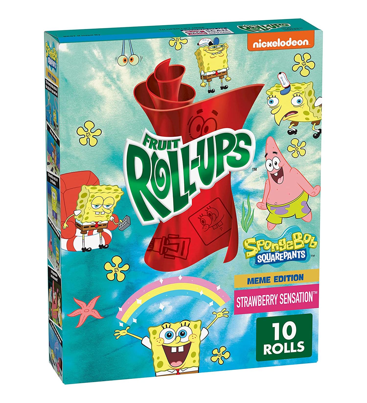 Betty Crocker Fruit Roll-Ups Strawberry Sensation 5 oz - Pack of 10 | Delicious Fruit Snacks - Buy Online on SooperMarket.com