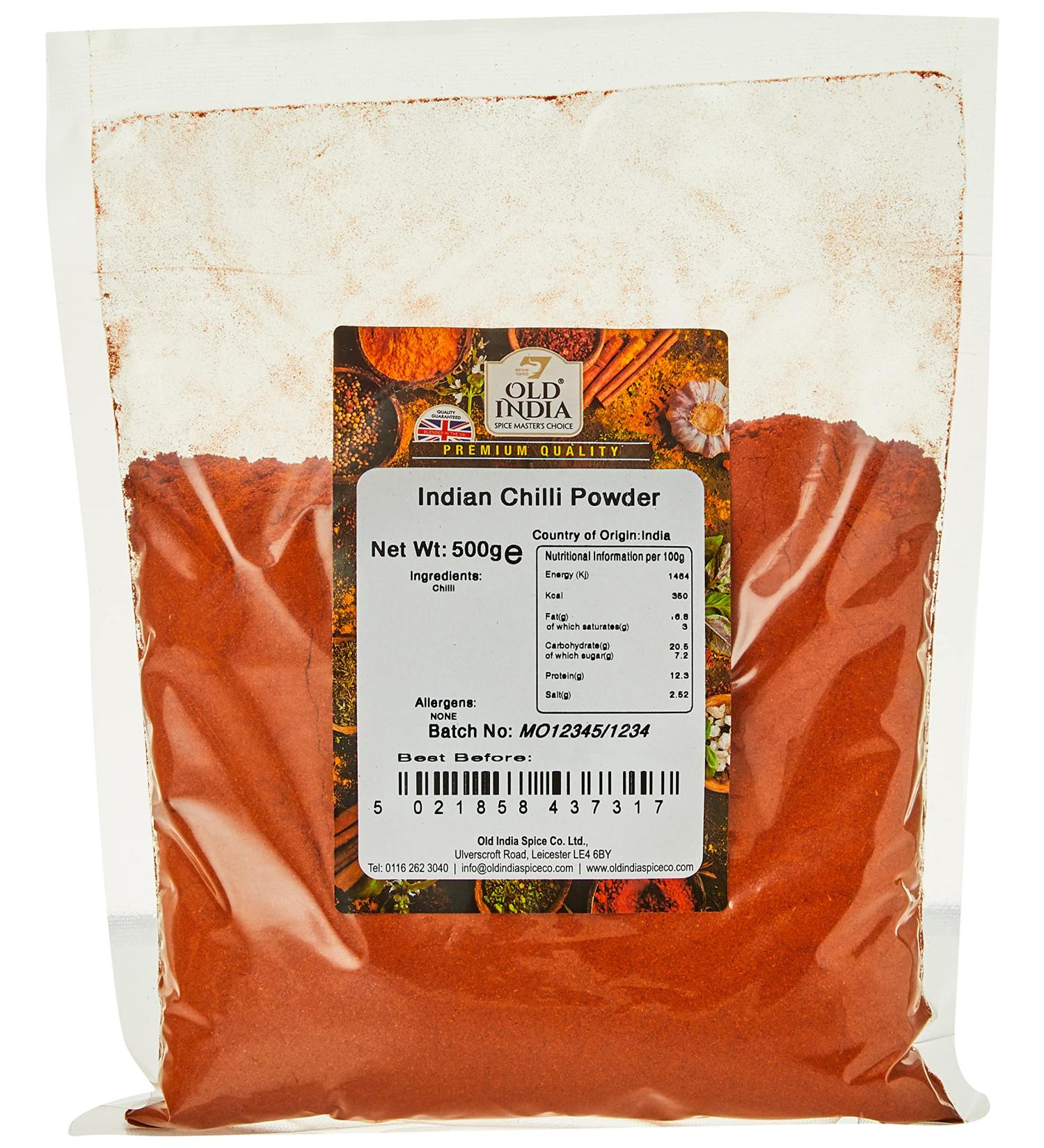 Old India Indian Chilli Powder 500g - Authentic Spice Blend for Culinary Delights - Buy Online on SooperMarket.com