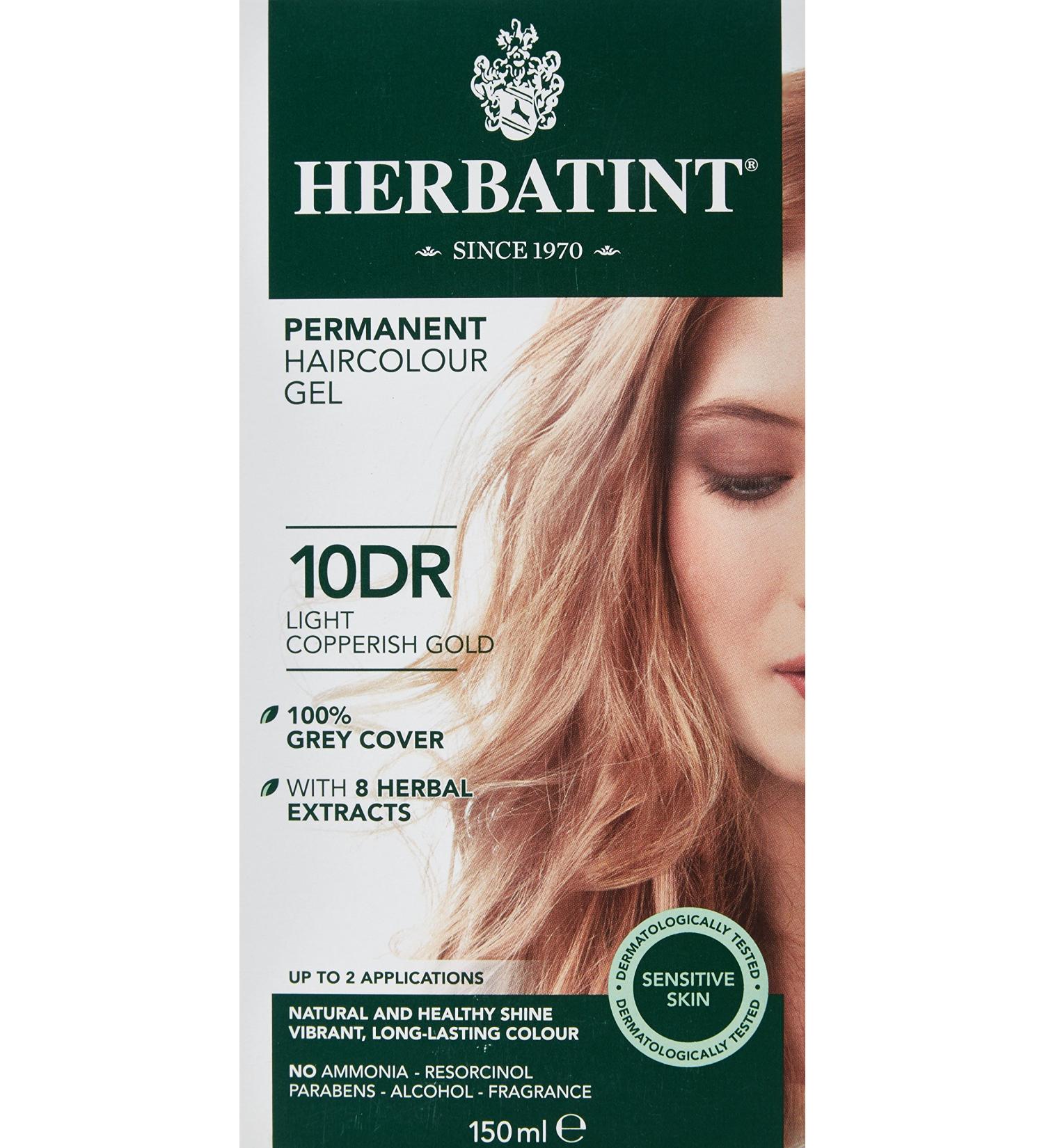 Herbatint 10DR Light Copperish Gold Hair Dye - Natural & Vibrant Color - Buy Online on SooperMarket.com