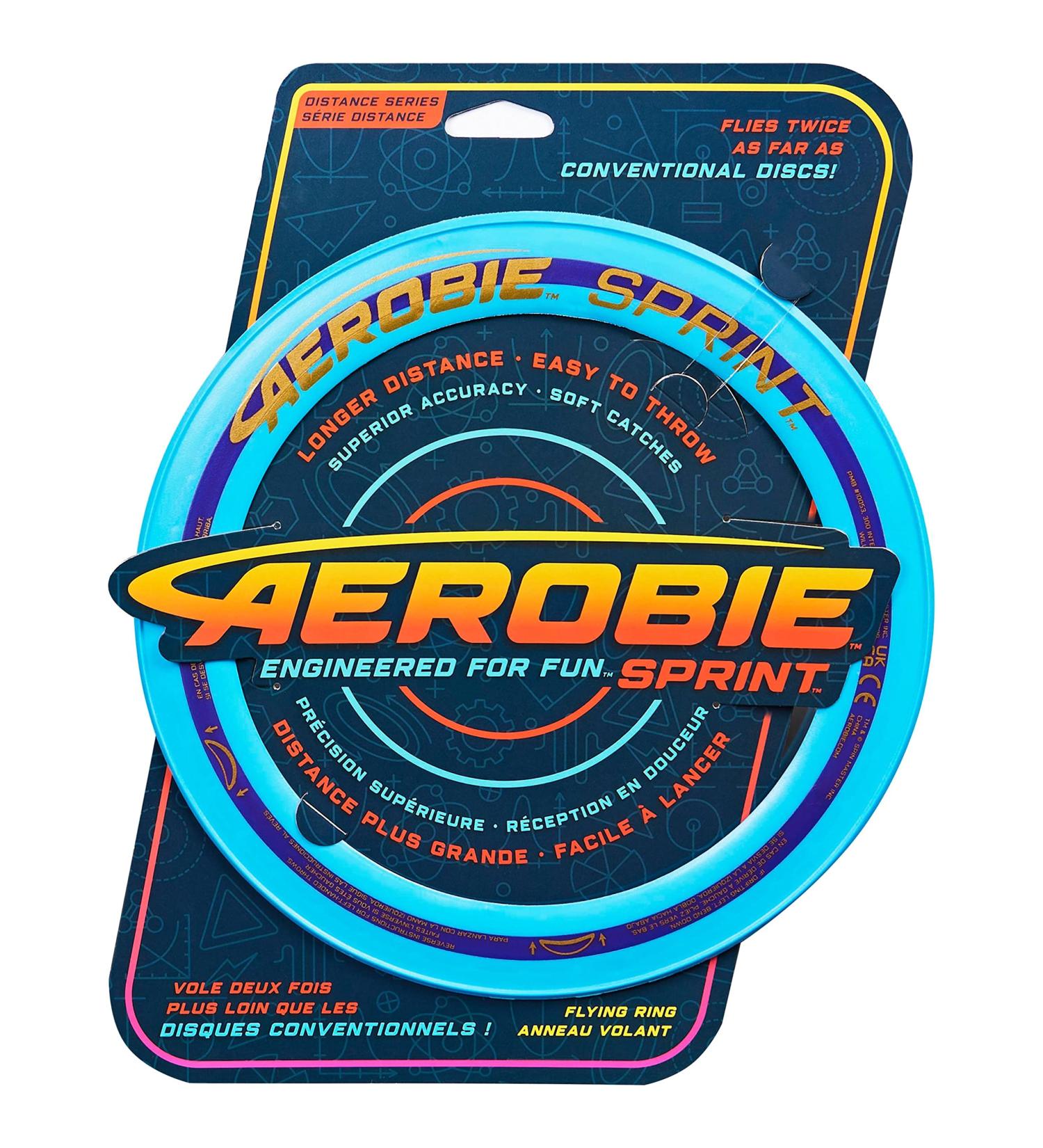 Buy Aerobie 6046394 Sprint Ring Frisbee - Blue | Fast International Shipping | High-Performance Flying Disc - Buy Online on SooperMarket.com