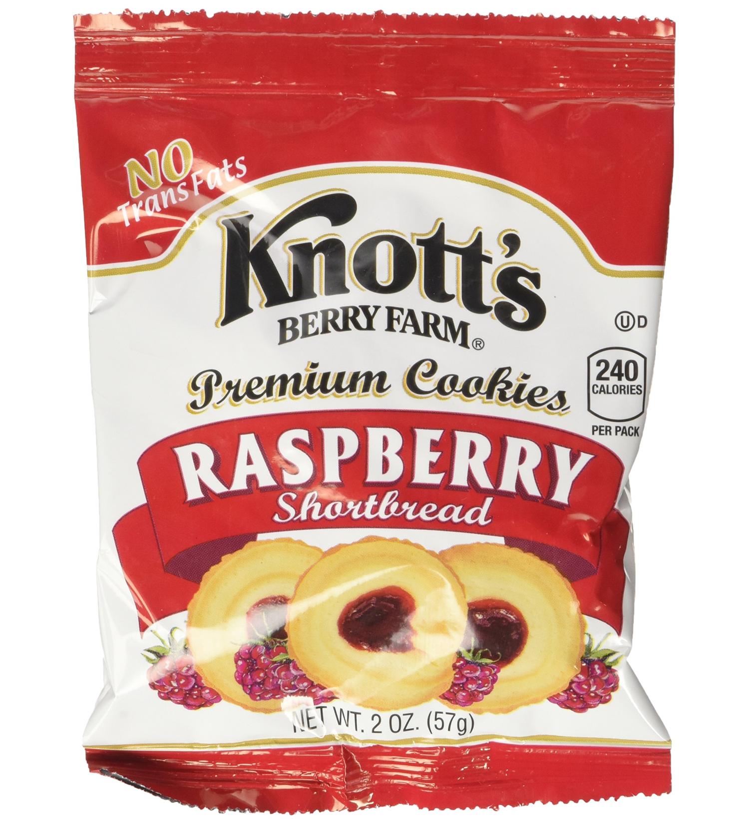 Knott's Berry Farm Raspberry Shortbread - 72 oz (2 oz x 36 Pack) - Buy Online on SooperMarket.com